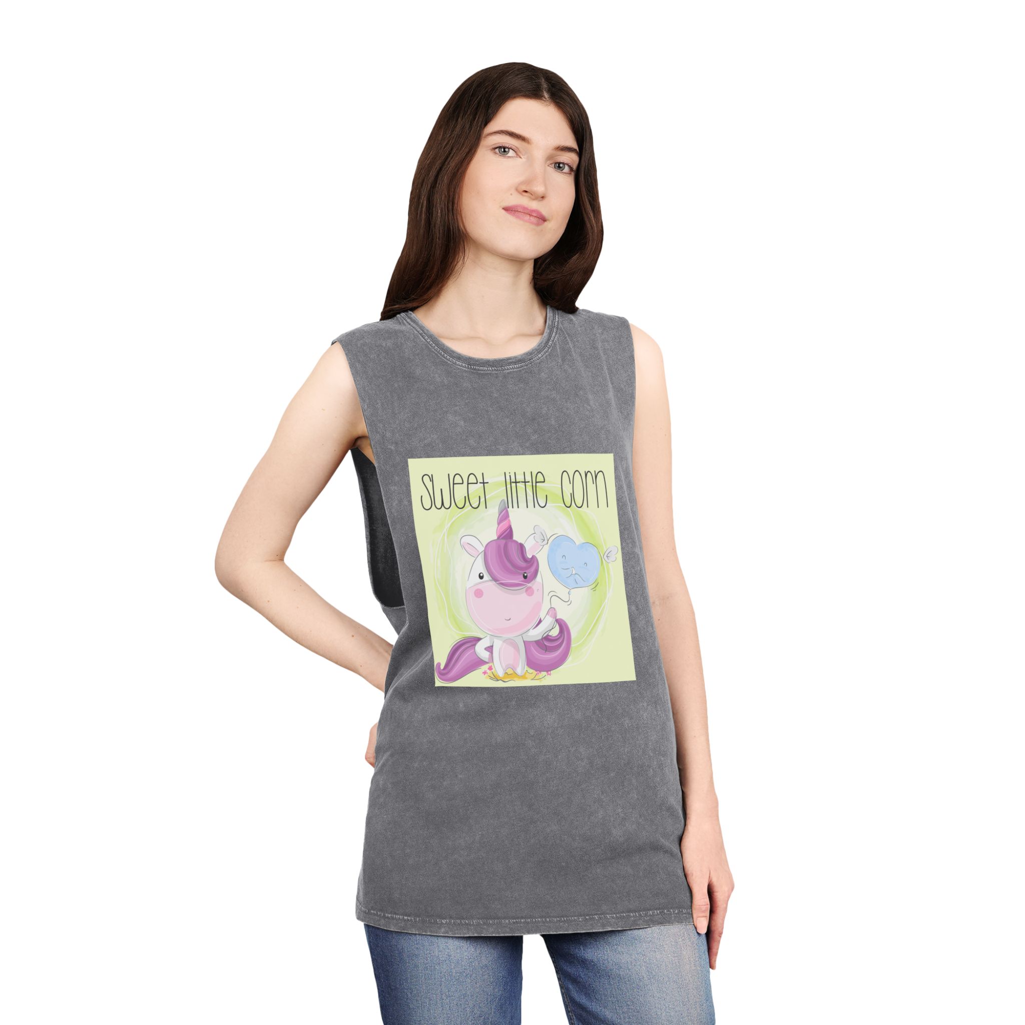 Unicorn V158 Unisex Stonewash Tank Top - Image 12