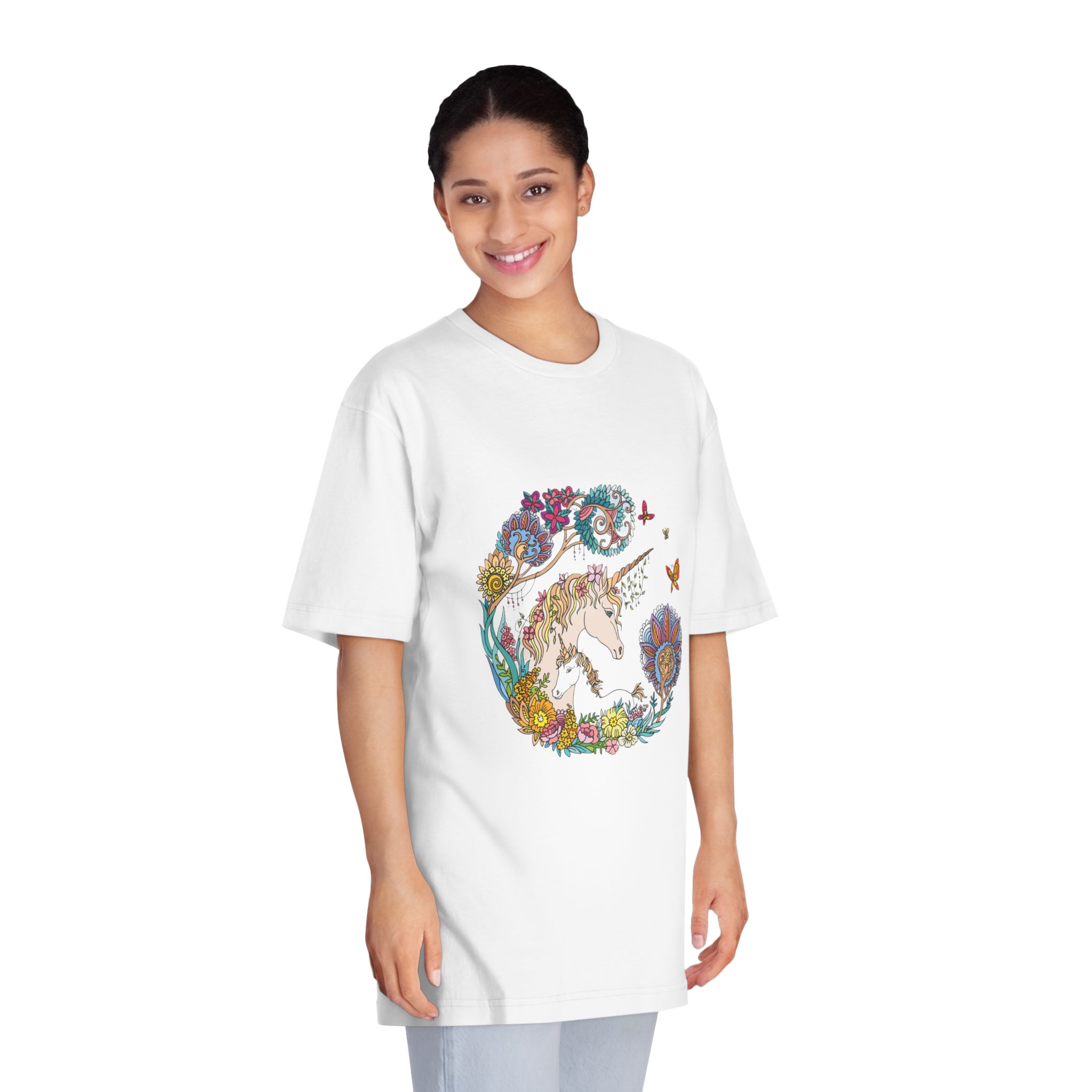Unicorn V846 Unisex Classic Crewneck T Shirt - Image 3