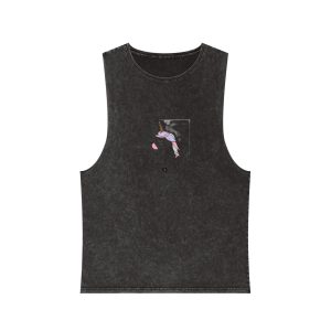 Christmas Card Unisex Stonewash Tank Top