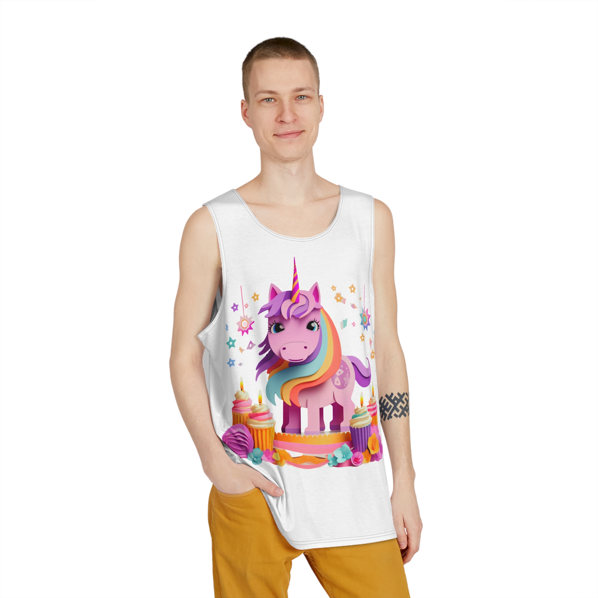 Unicorns 352 Mens Tank Aop - Image 3