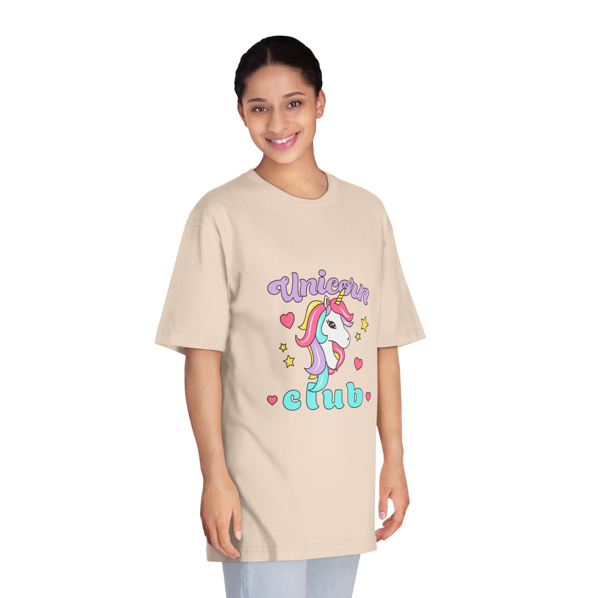 Unicorn Club Text With Colorful Hair Unicorn Unisex Classic Crewneck T Shirt - Image 11