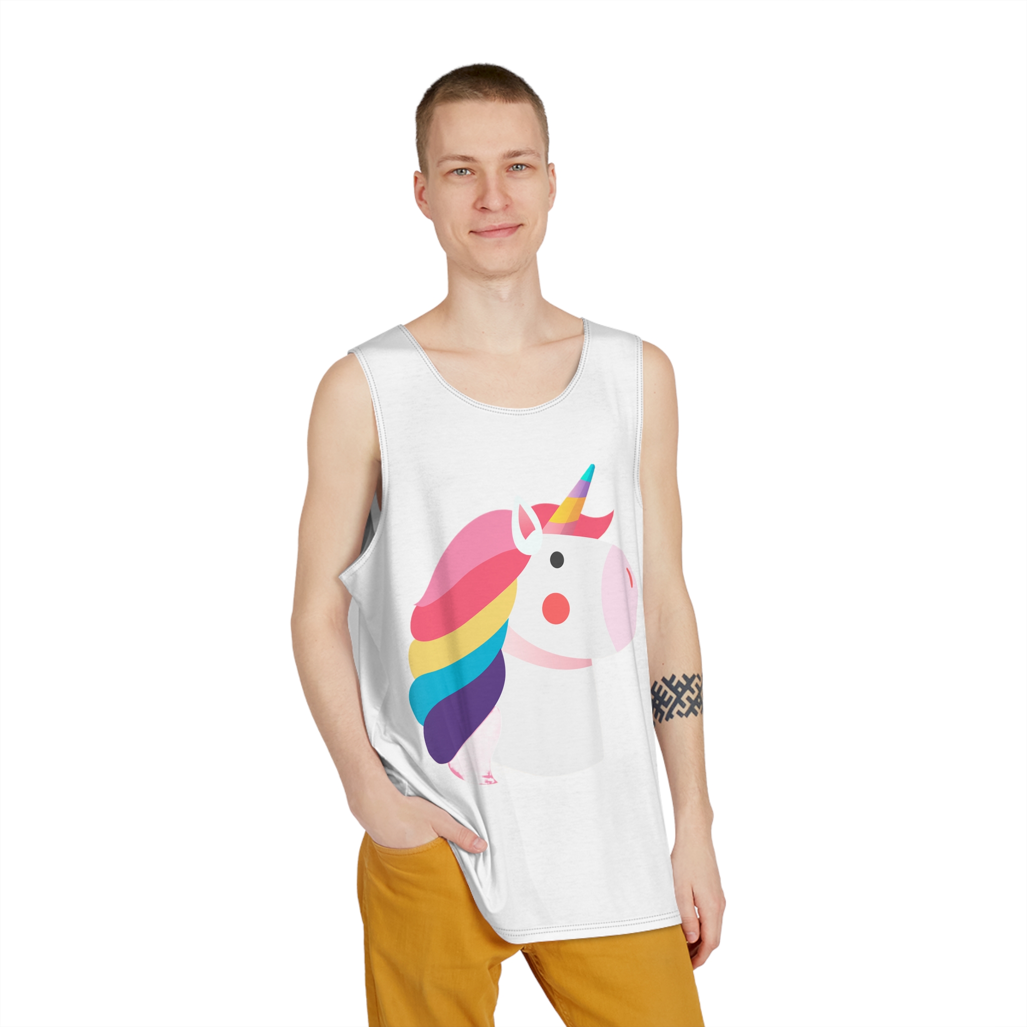 Unicorns 55 Mens Tank Aop - Image 3