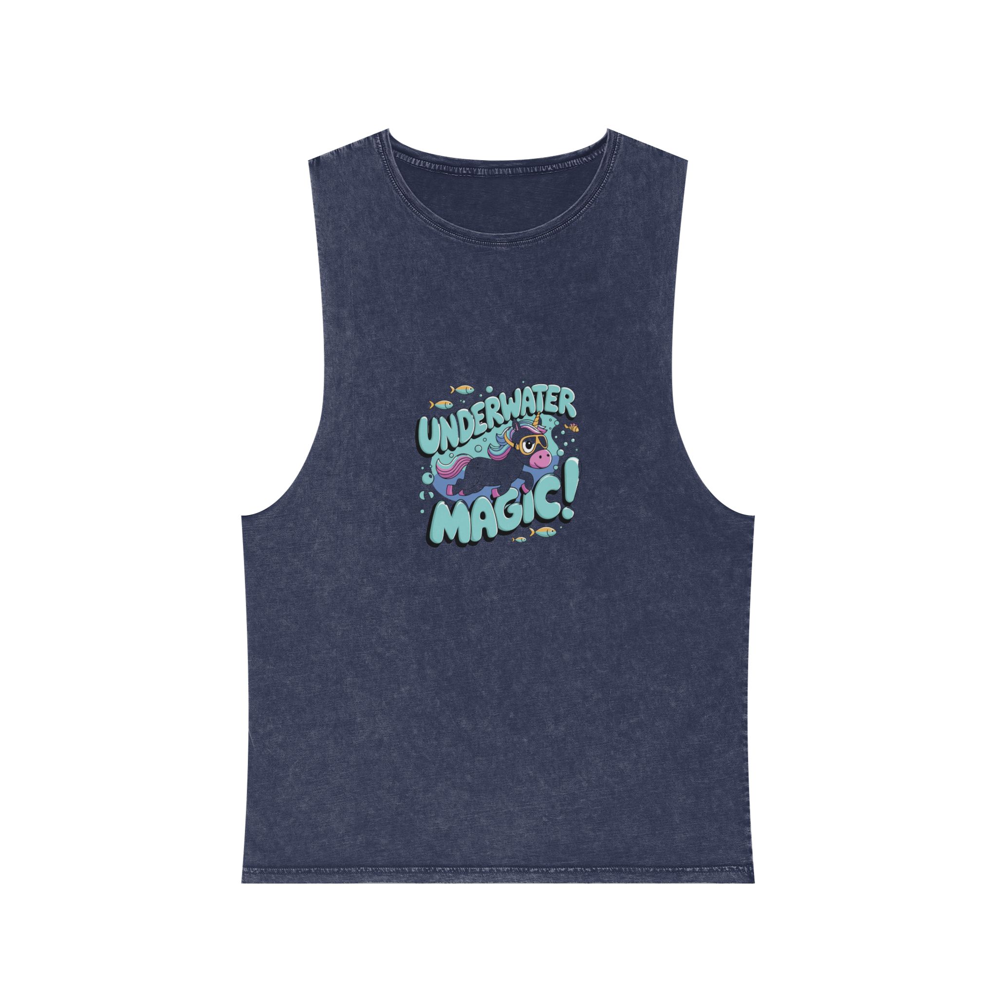 T Shirt Design Kids1 Unisex Stonewash Tank Top - Image 13