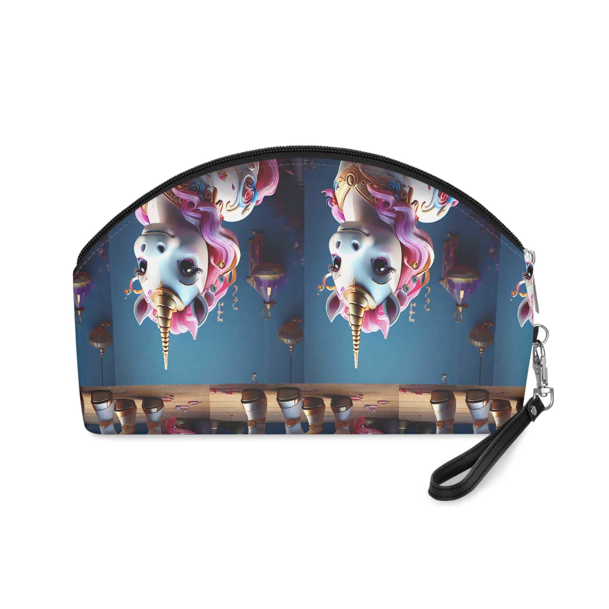 Animated Unicorn Children Generated By Ai (17) Makeup Bag - Image 2