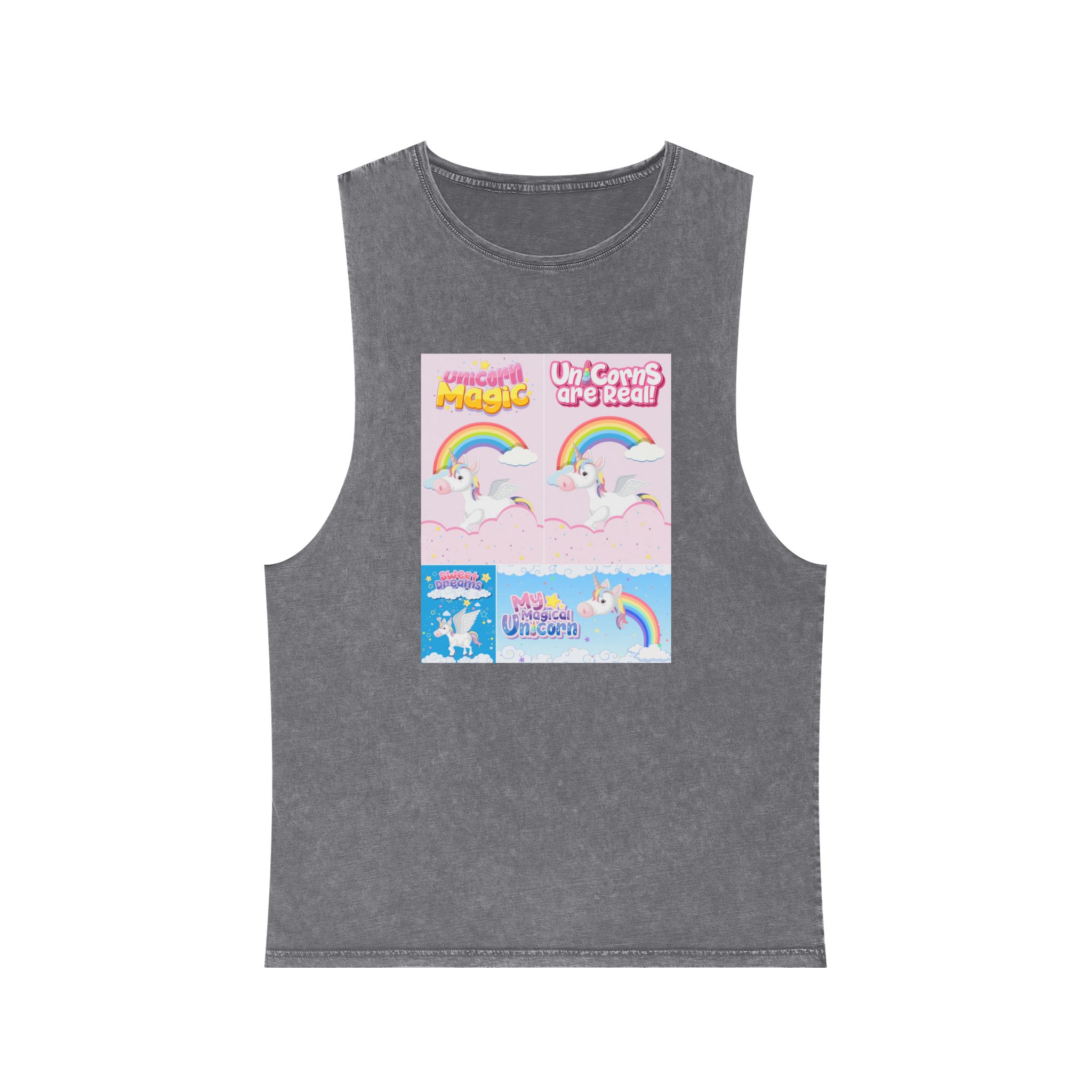 Unicorn V499 Unisex Stonewash Tank Top - Image 9