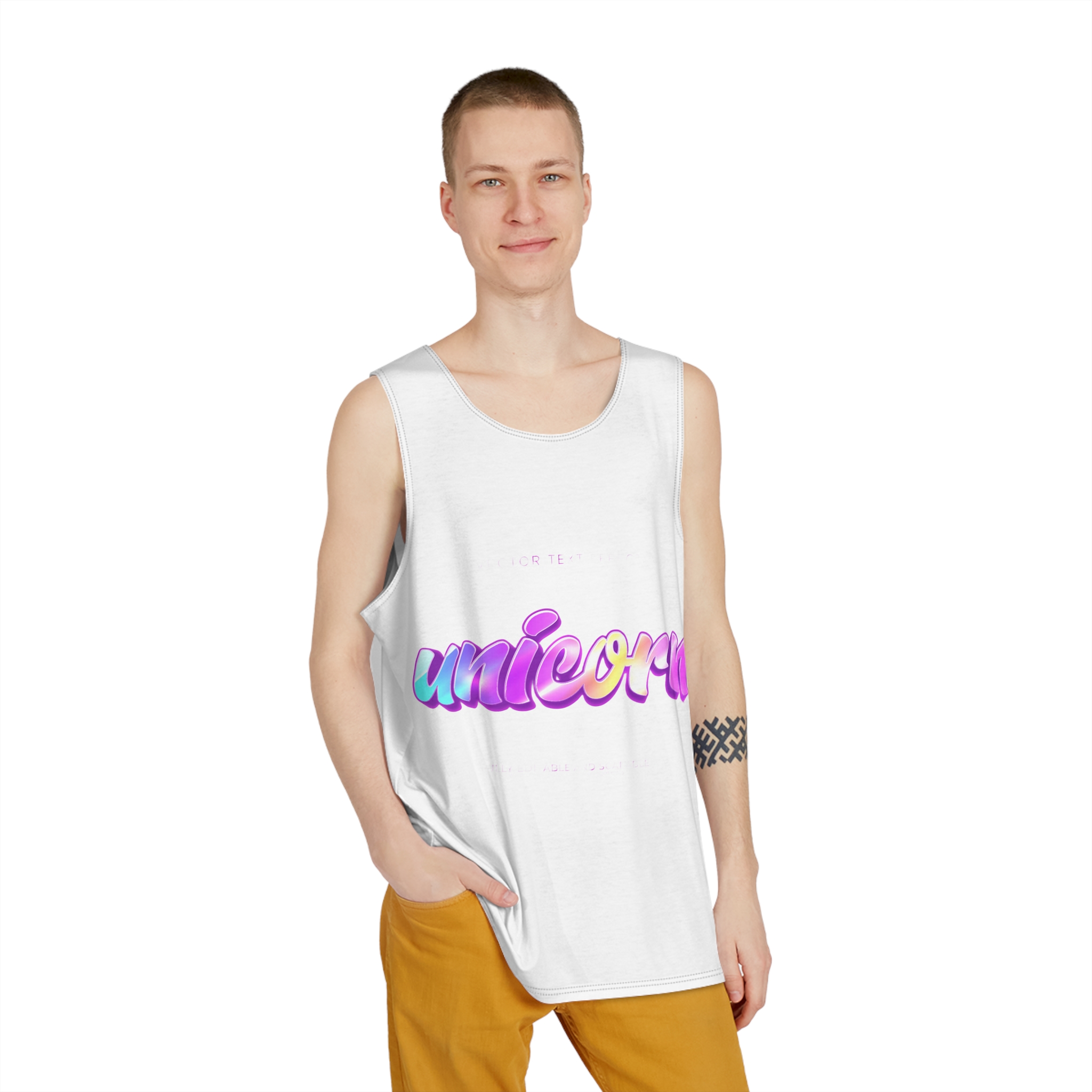Unicorn 1 Copia Mens Tank Aop - Image 3