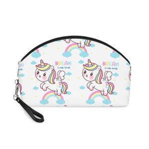 Cute Unicorn Pegasus Cartoon Fly Pastel Rainbow Kawaii Animal Makeup Bag