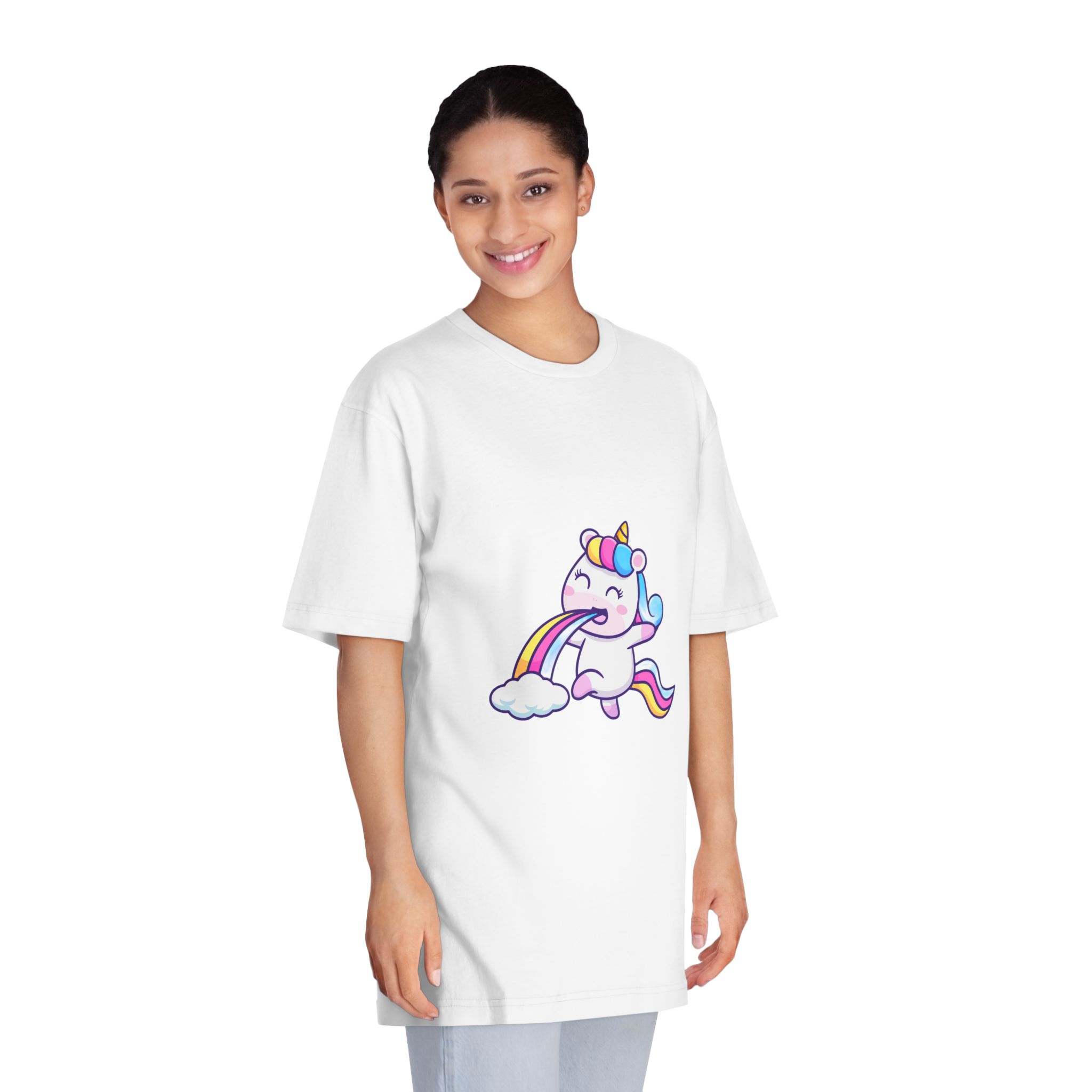 Unicorn V736 Unisex Classic Crewneck T Shirt - Image 3