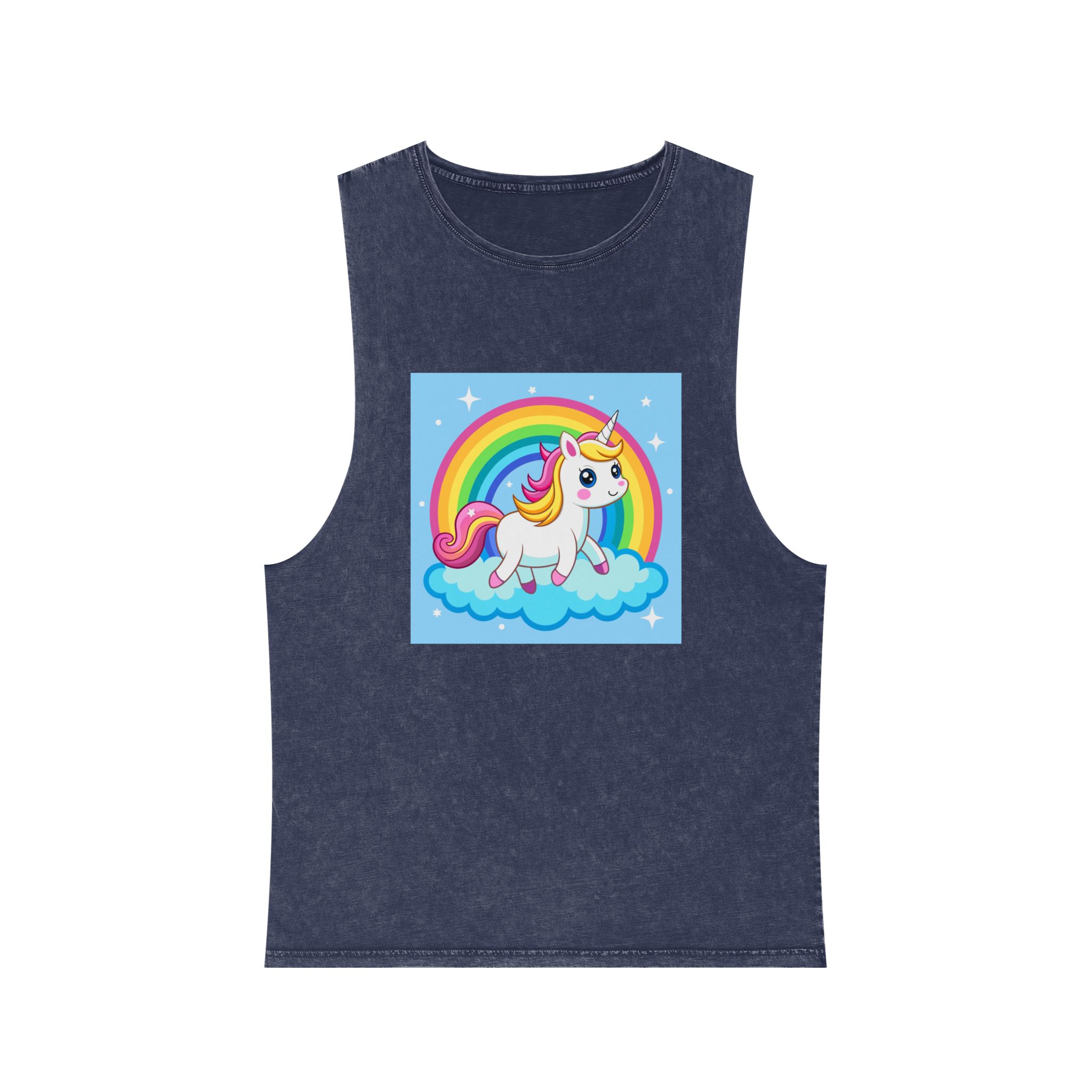 Unicorn Copia 3 Unisex Stonewash Tank Top - Image 13