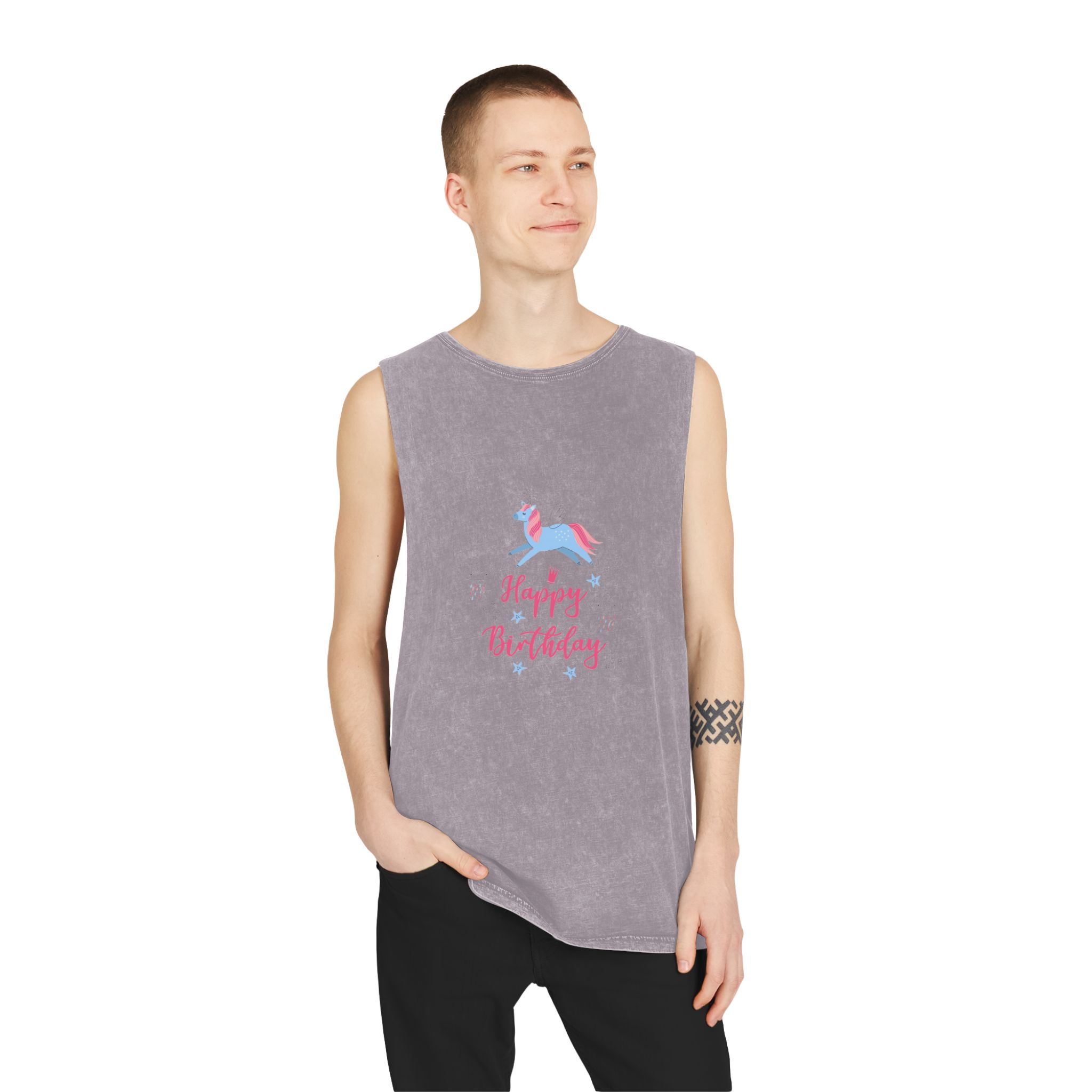 Unicorn V375 Unisex Stonewash Tank Top - Image 19