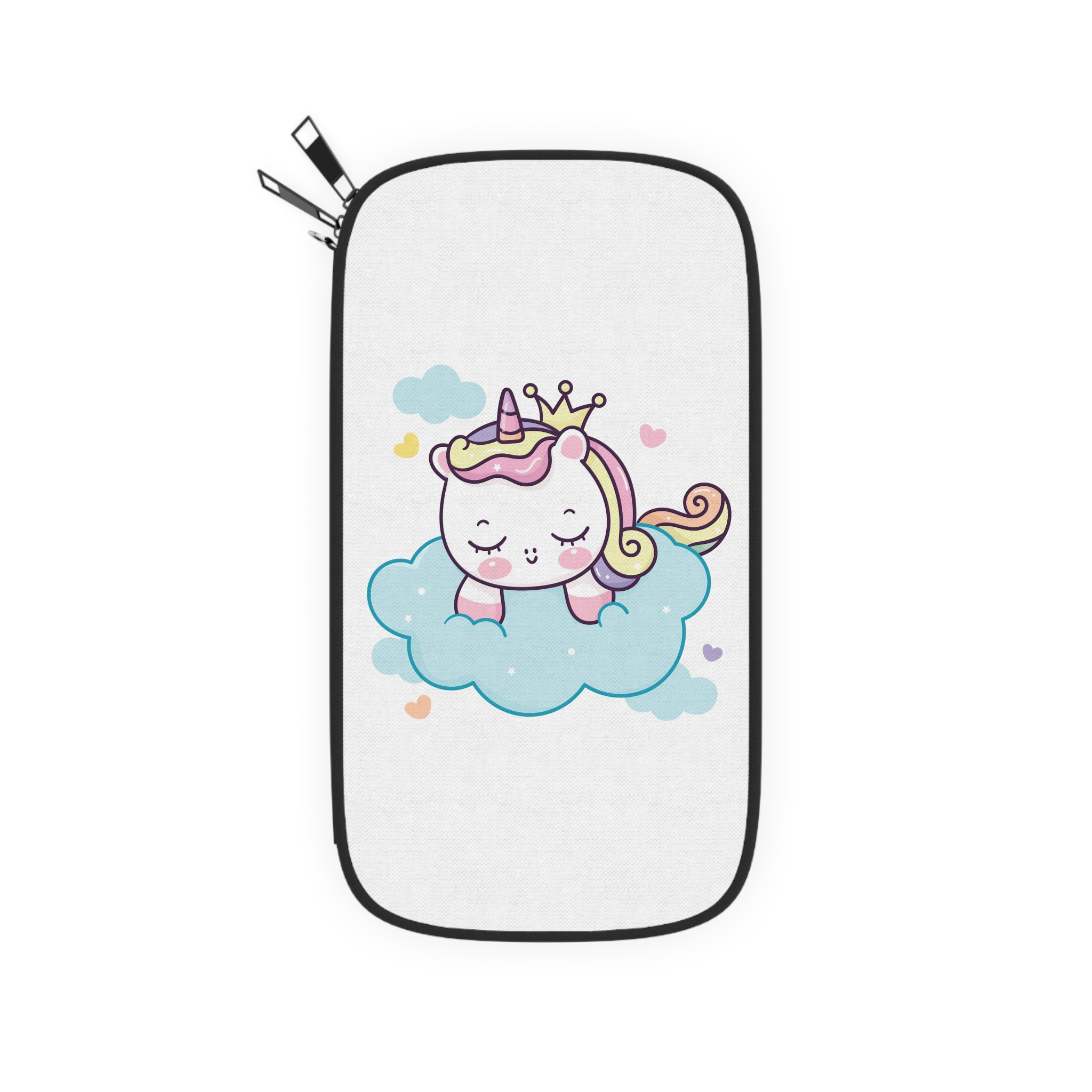 Cute Unicorn Princess Cartoon Sleep Cloud Kawaii Clipart Passport Wallet - Image 2