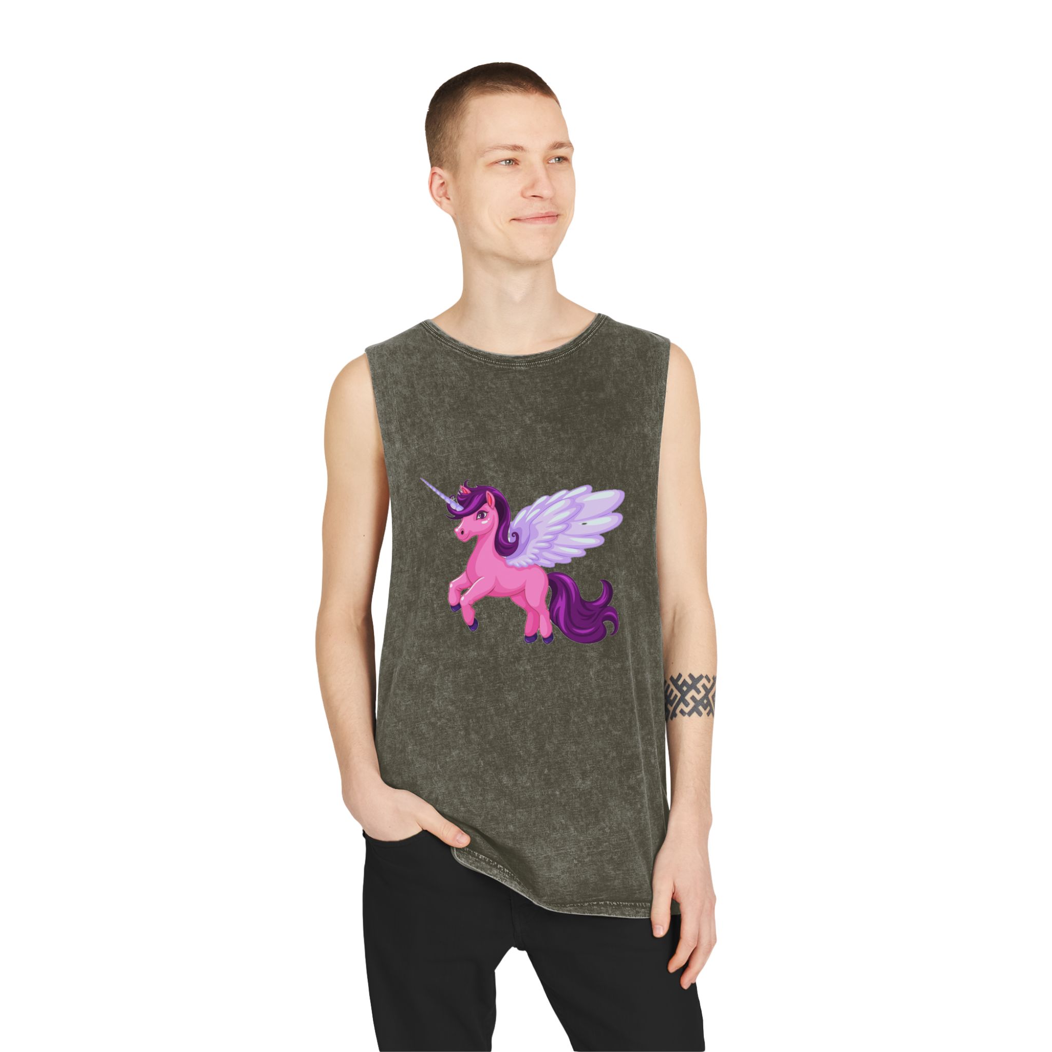 Foqc Ssf7 230801 Unisex Stonewash Tank Top - Image 7