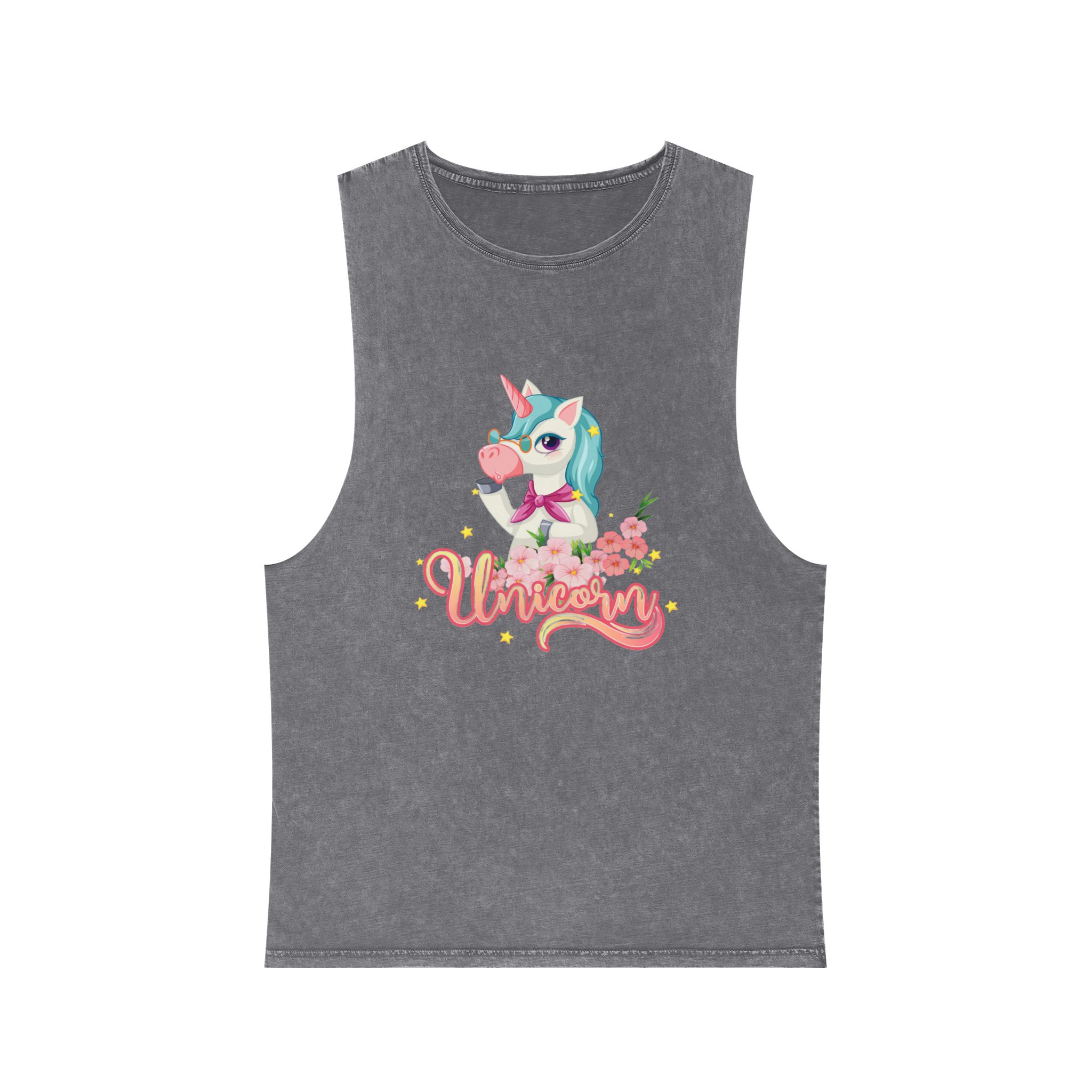 Unicorn V442 Unisex Stonewash Tank Top - Image 9