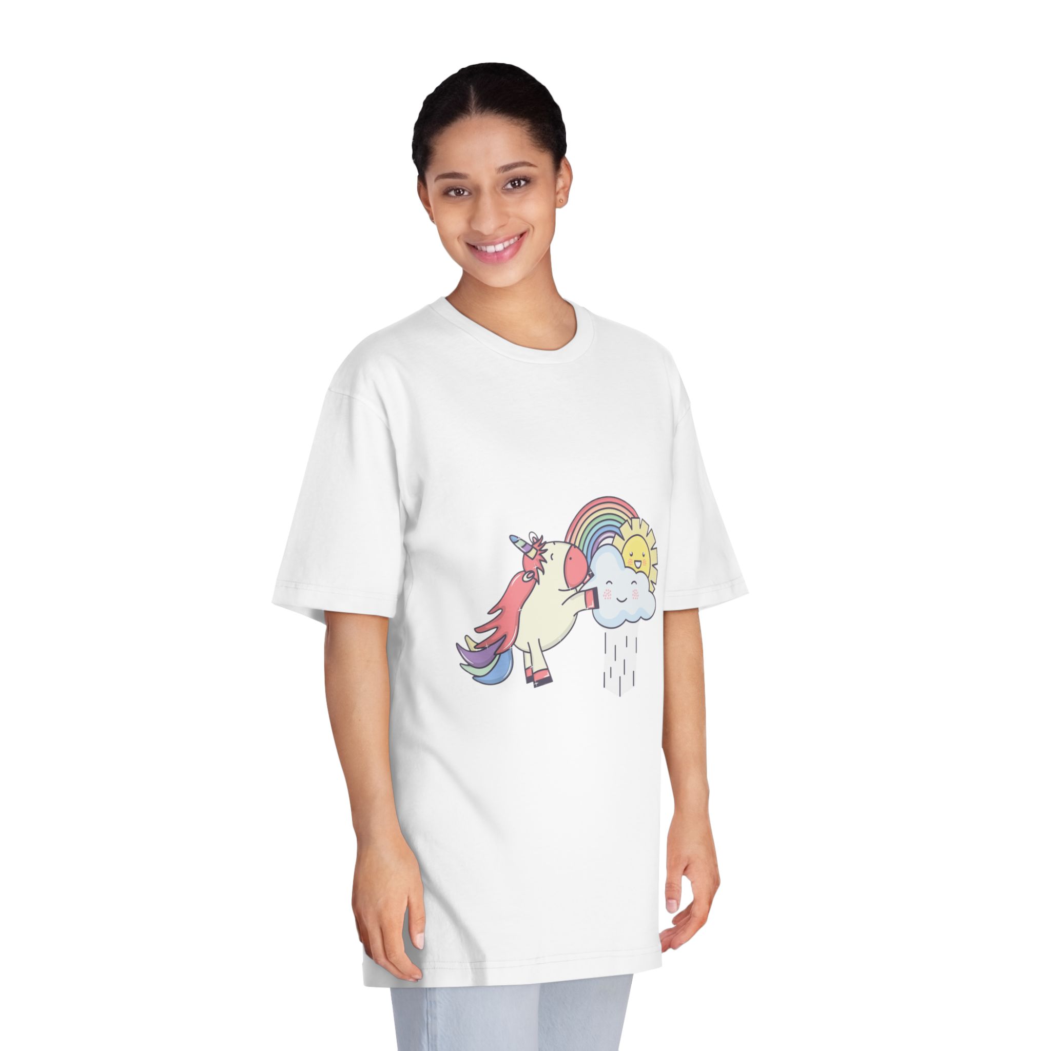 Unicorns 121 Unisex Classic Crewneck T Shirt - Image 3