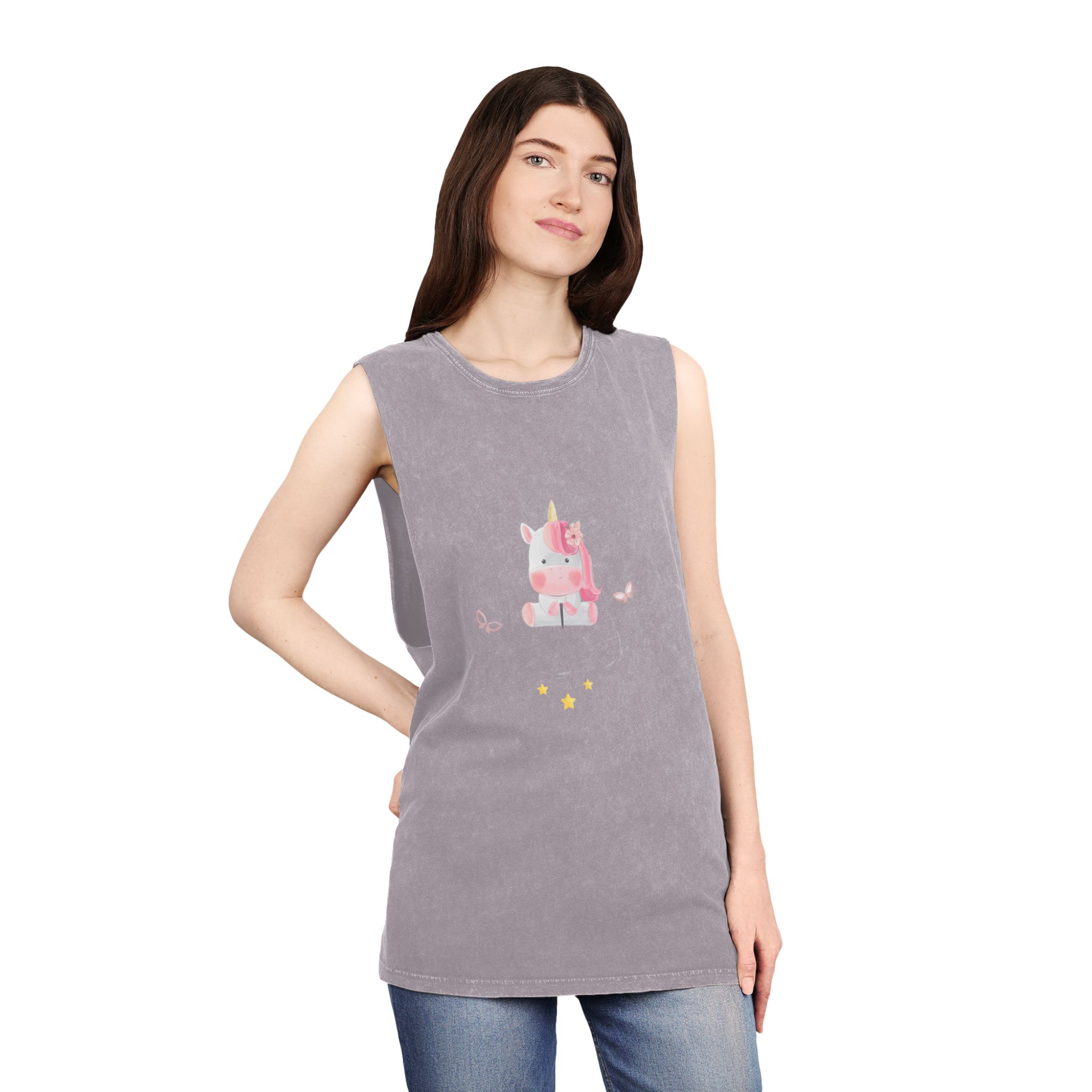 Unicorn V379 Unisex Stonewash Tank Top - Image 20