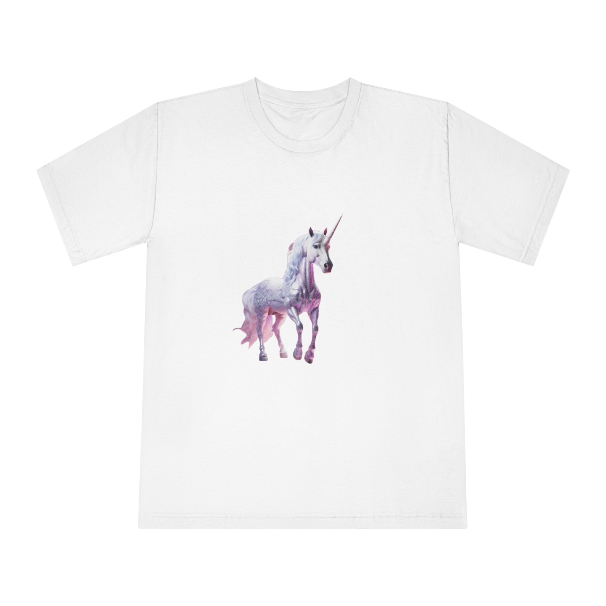 Unicorn With Pink Tone Colors (1) Unisex Classic Crewneck T Shirt