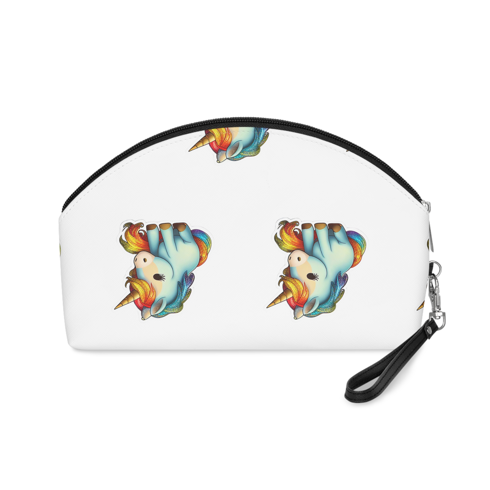 Sticker Unicorn With Rainbow It Makeup Bag - Image 2
