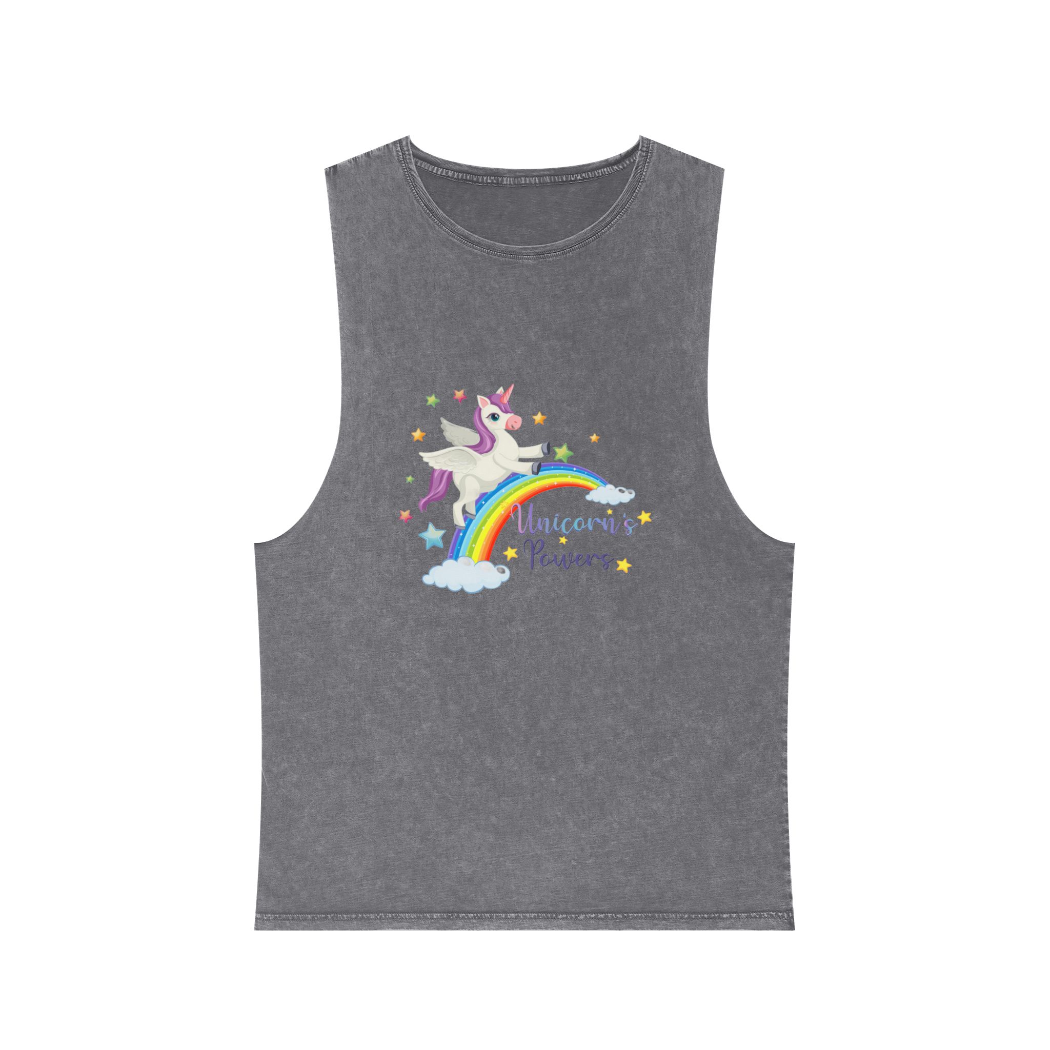 Unicorn V6 Unisex Stonewash Tank Top - Image 9