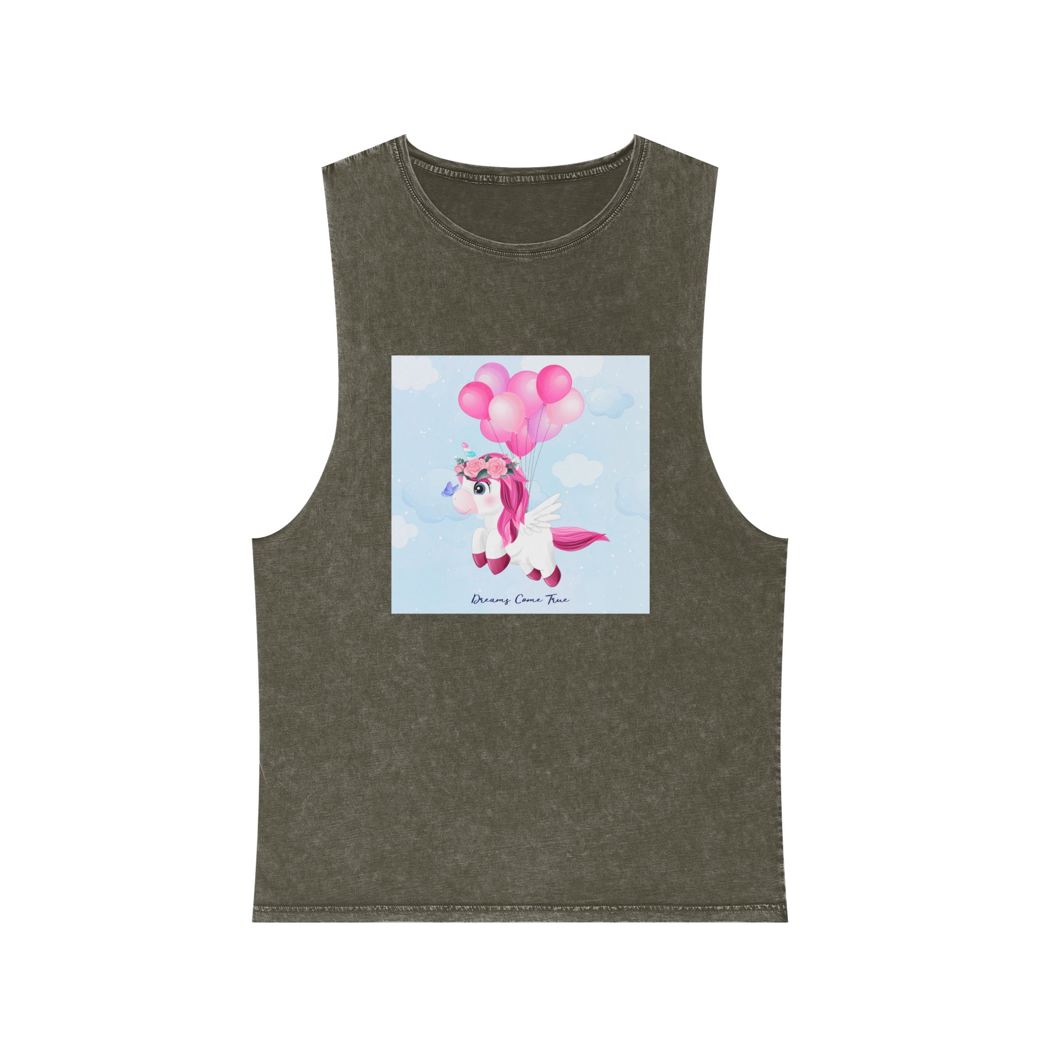 Unicorn V493 Unisex Stonewash Tank Top - Image 5