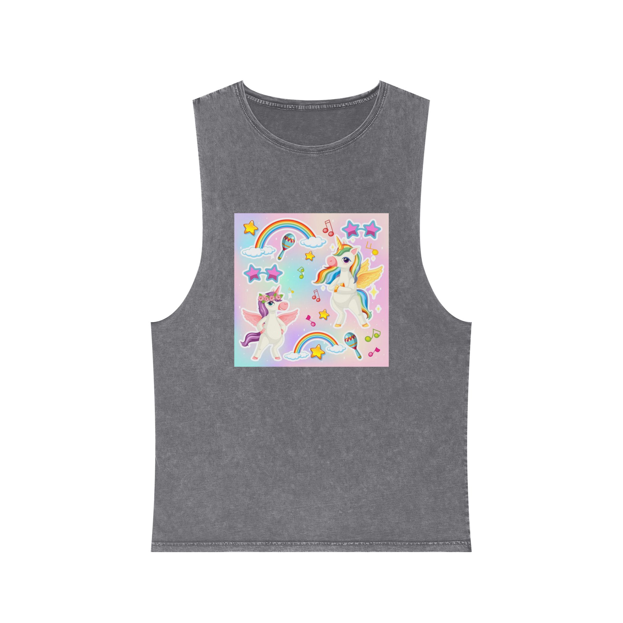 Unicorn V460 Unisex Stonewash Tank Top - Image 9
