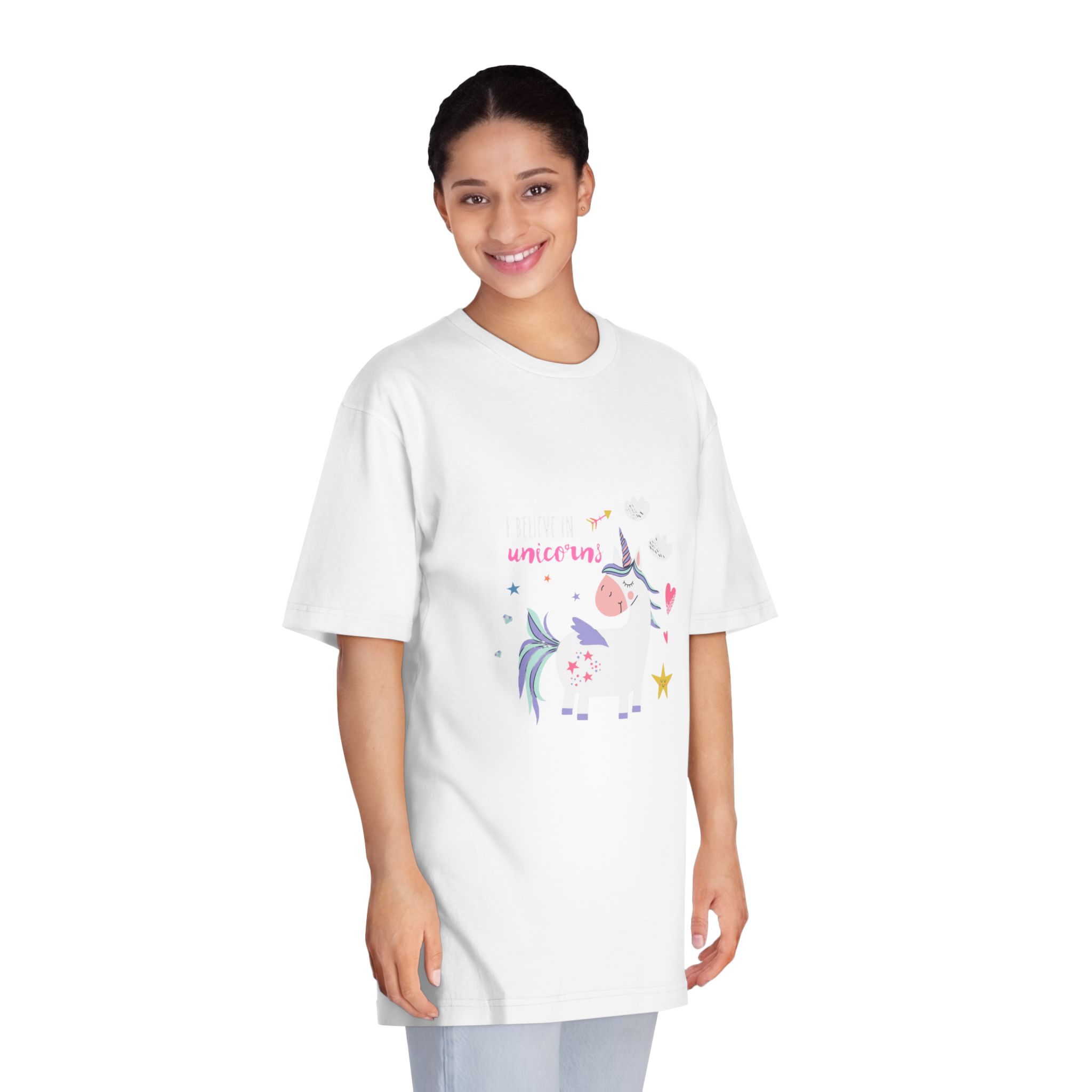 I Belive In Unicorns 1 162429 Unisex Classic Crewneck T Shirt - Image 3