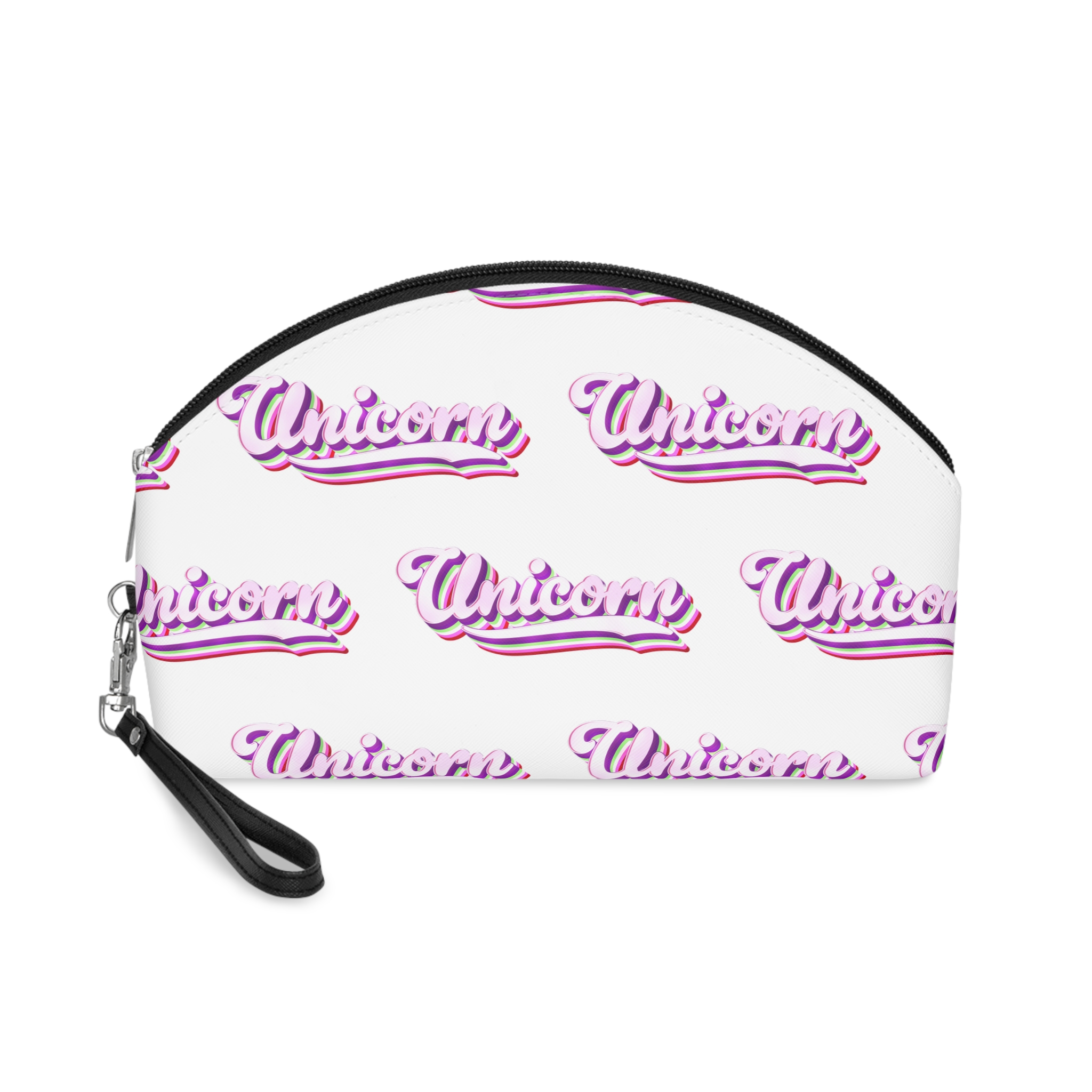Unicorn Text Effect Editable Magical and Whimsical Customizable Font Style Makeup Bag