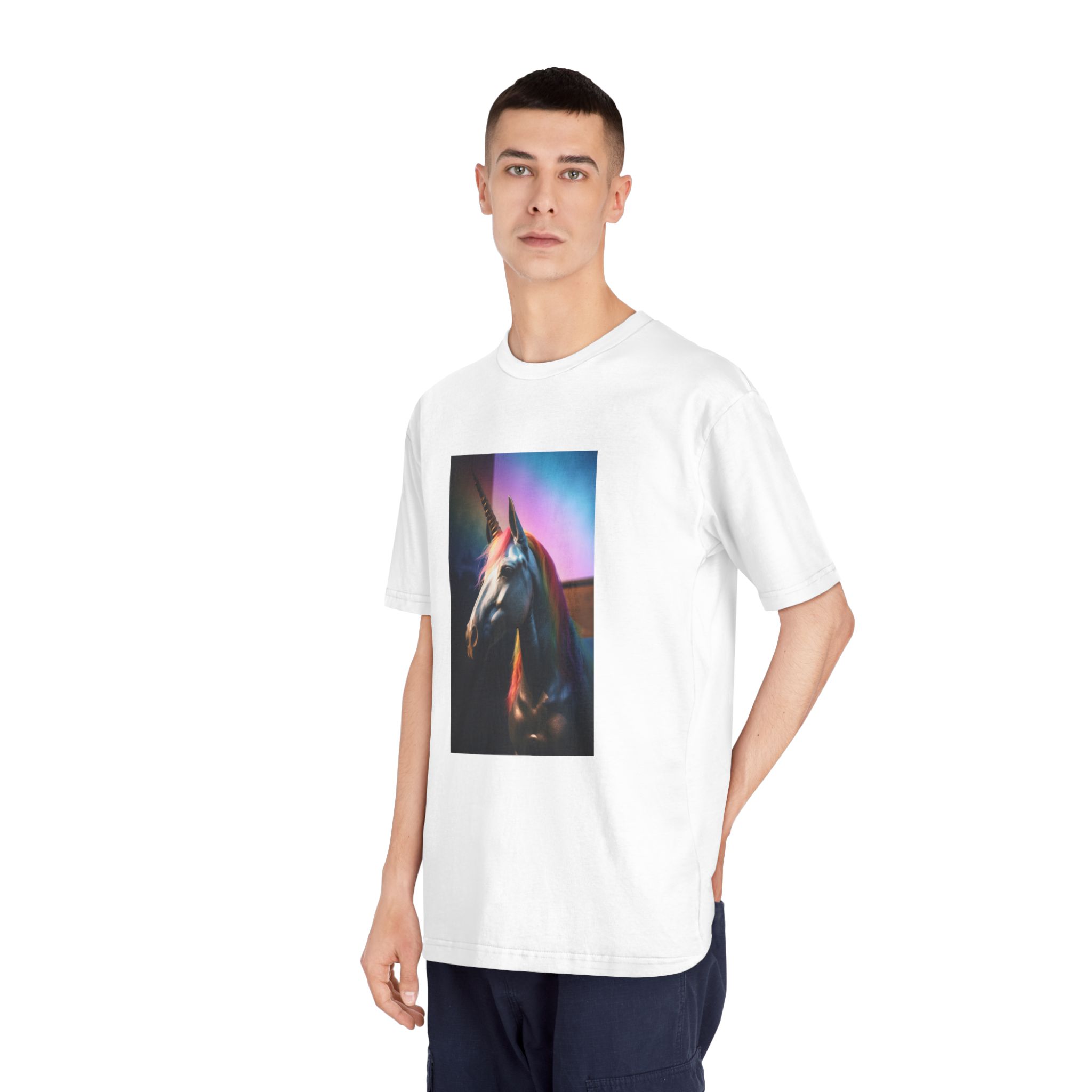 Magical Mythical Unicorn Creature 6 Unisex Classic Crewneck T Shirt - Image 4