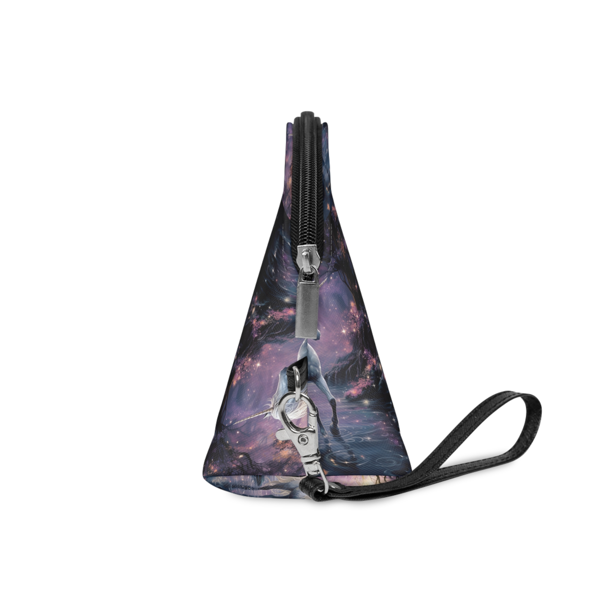 Unicorn Forest With Stream Water Trees Generative Ai Makeup Bag - Image 3