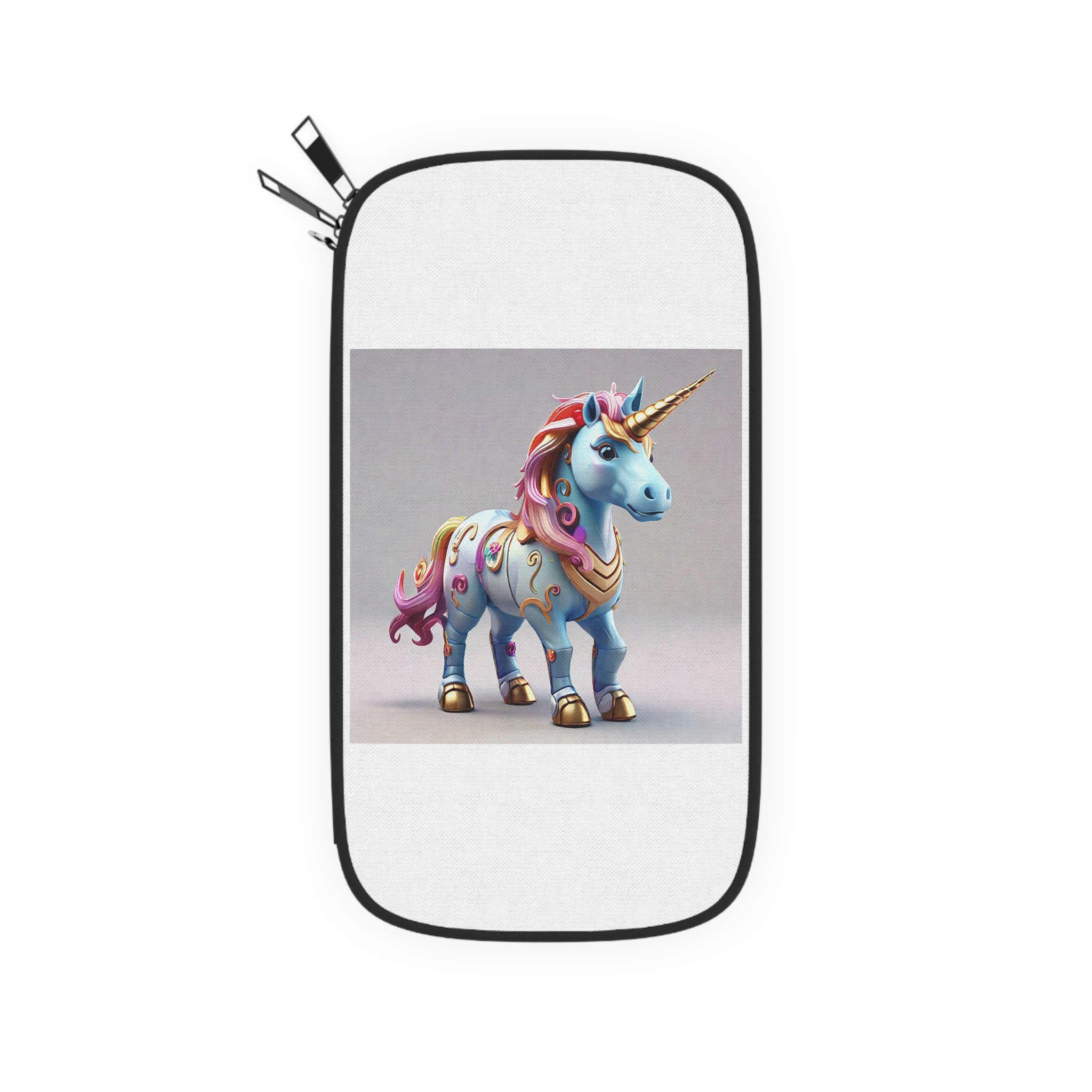 Animated Unicorn Children Generated By Ai (1) Passport Wallet - Image 2