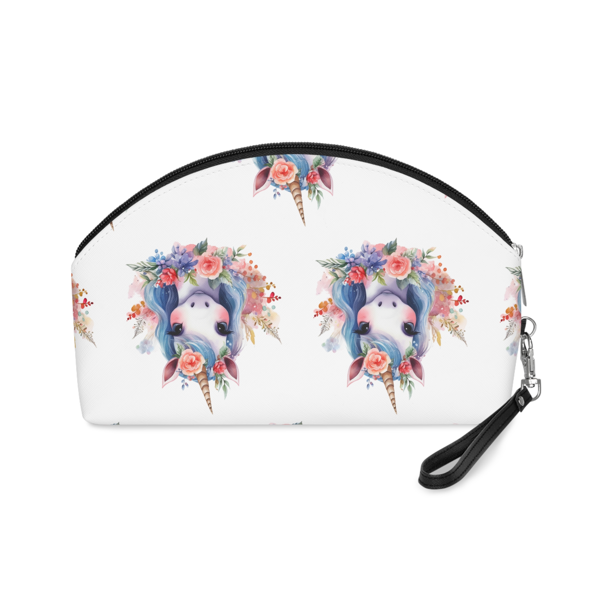 Unicorn With Flower Crown It Makeup Bag - Image 2