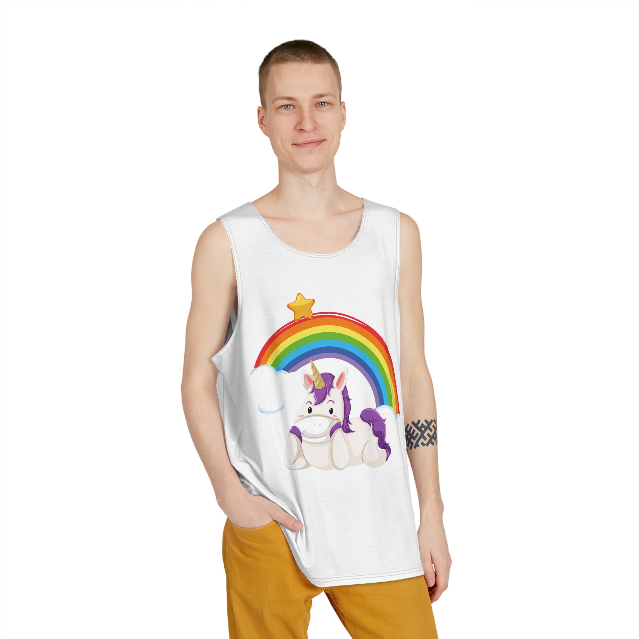Unicorns 10 Mens Tank Aop - Image 3