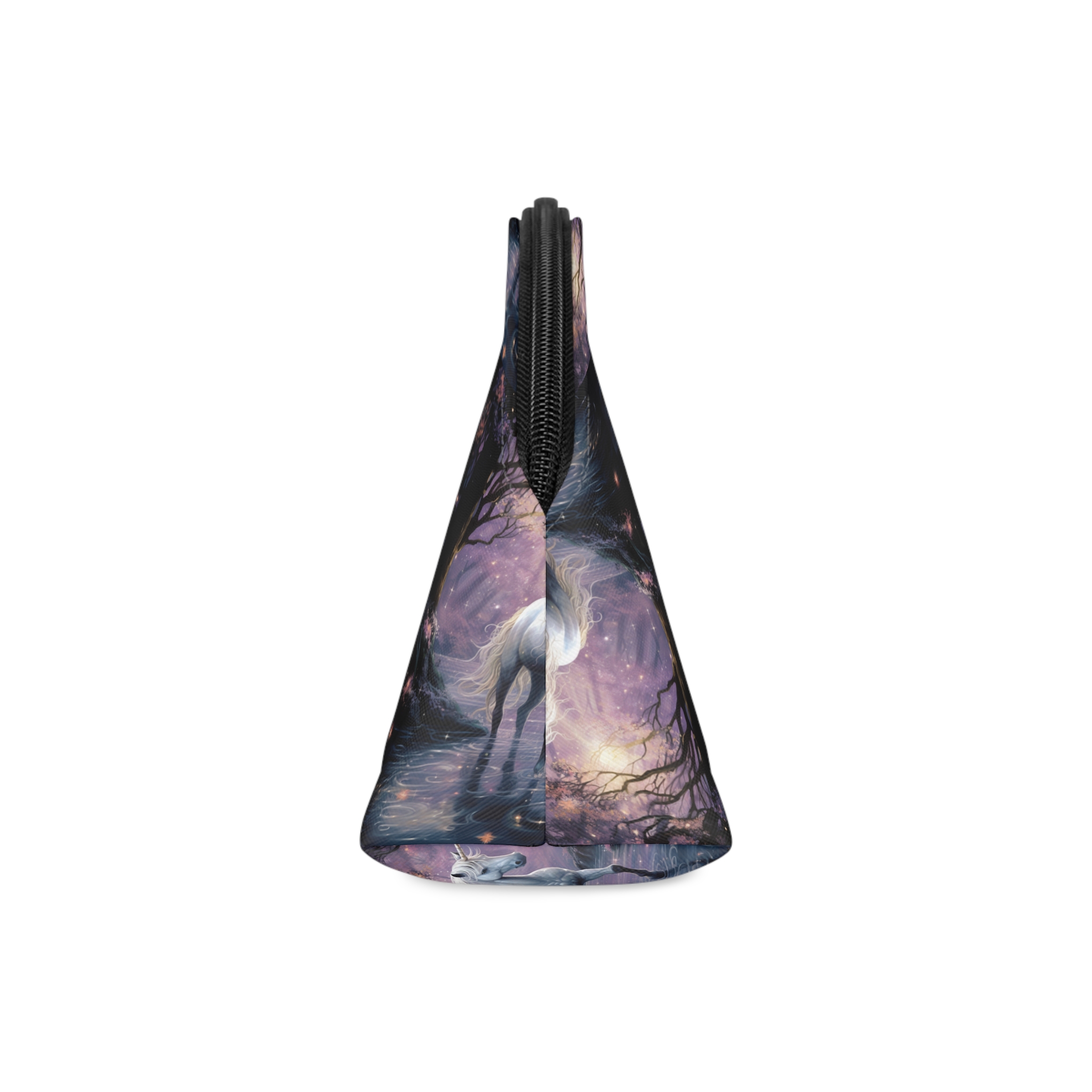 Unicorn Forest With Stream Water Trees Generative Ai Makeup Bag - Image 4