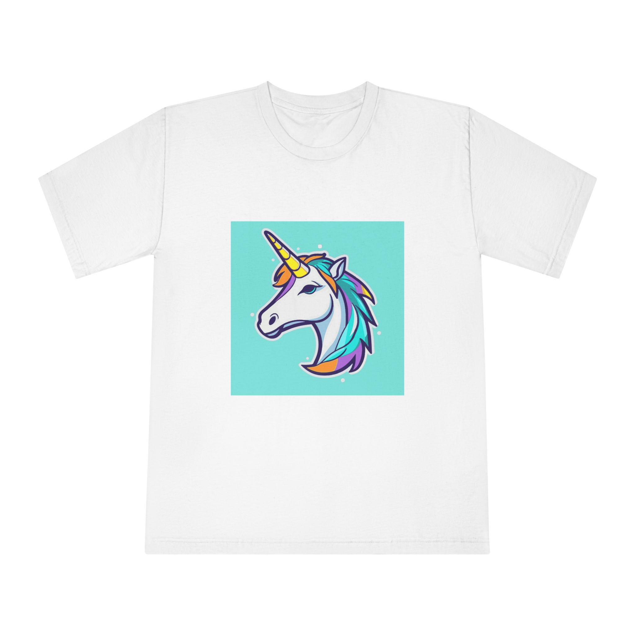 Cartoon Unicorn Head Vector With Maximum 16 Colors I 3 Unisex Classic Crewneck T Shirt