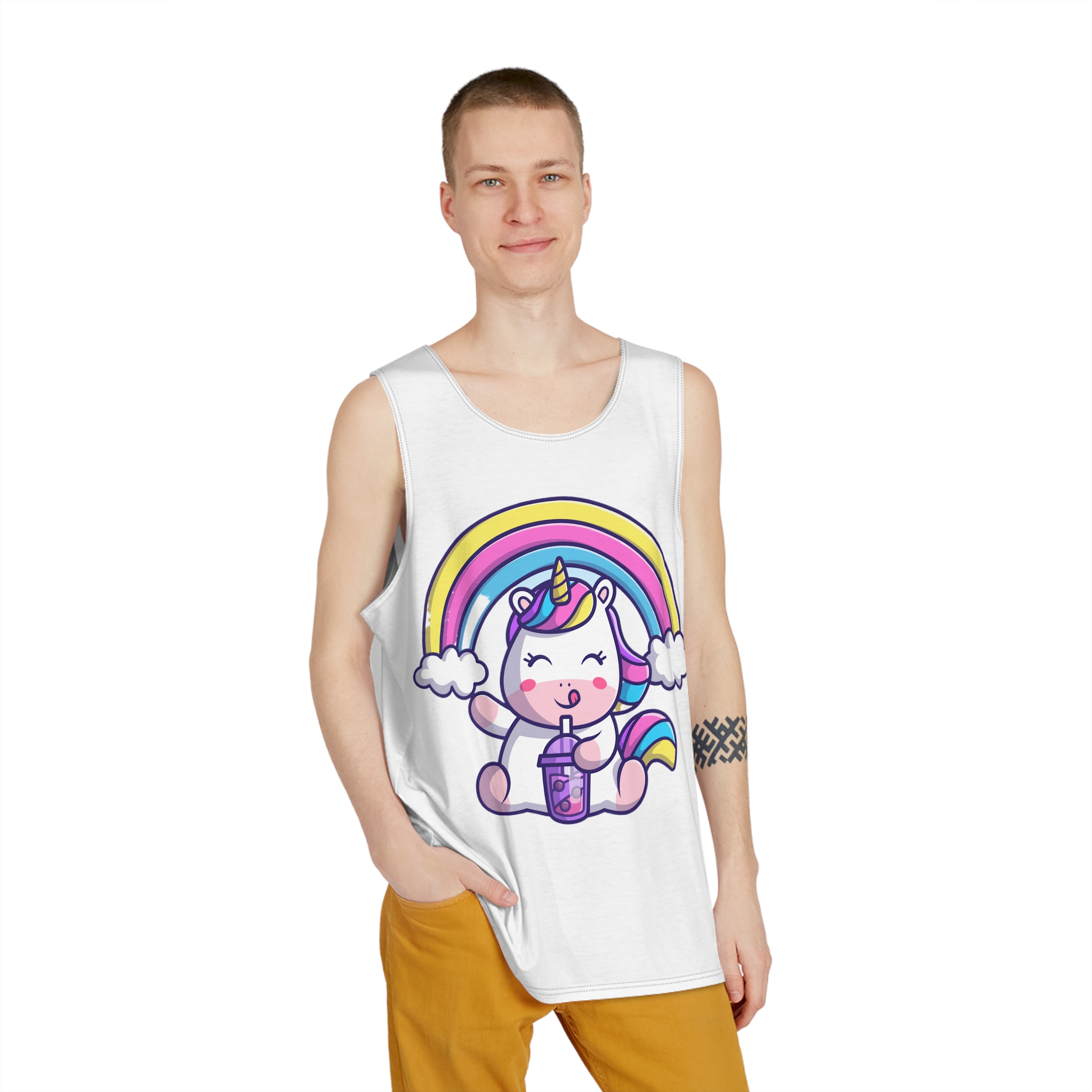 Unicorns 15 Mens Tank Aop - Image 3