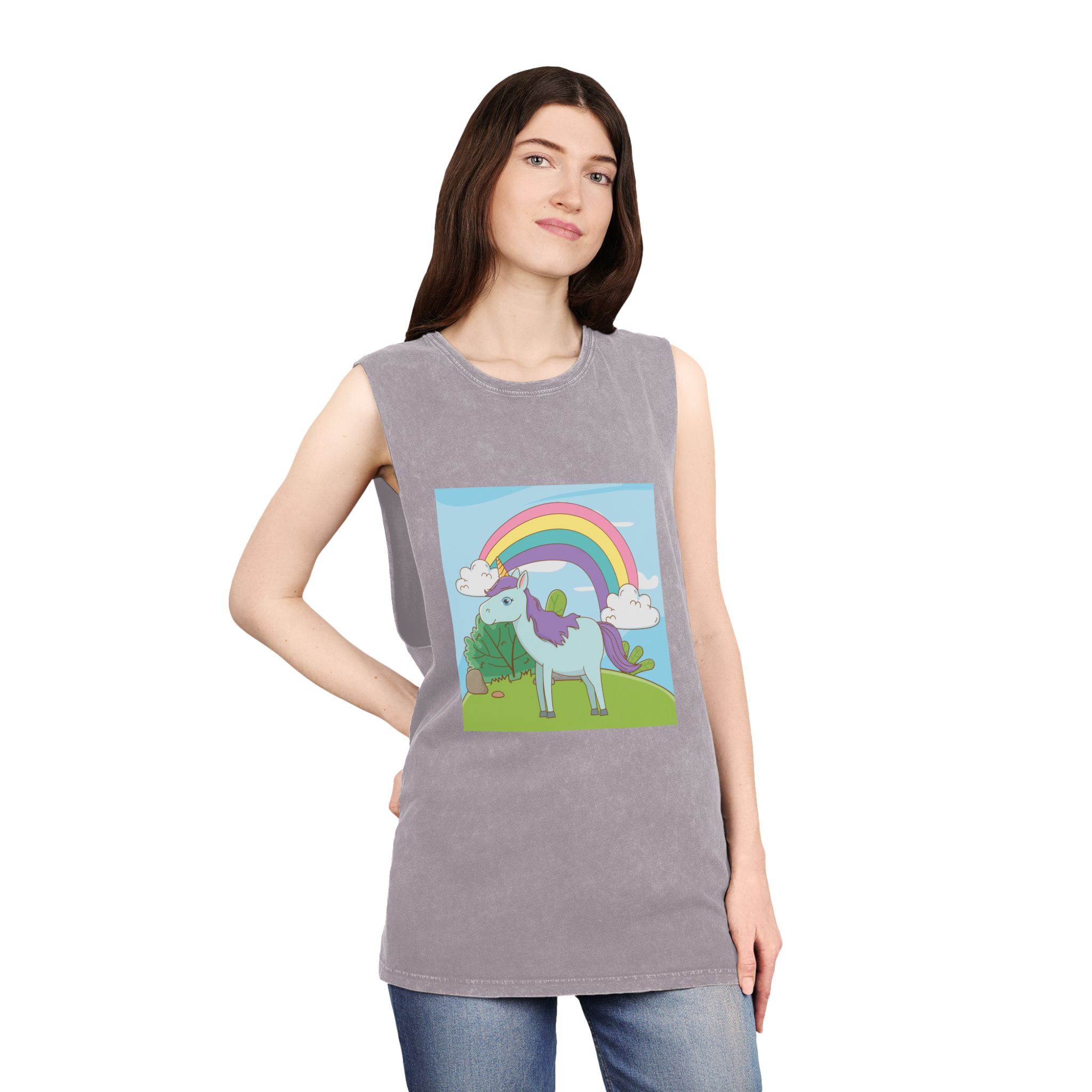 Unicorn V334 Unisex Stonewash Tank Top - Image 20