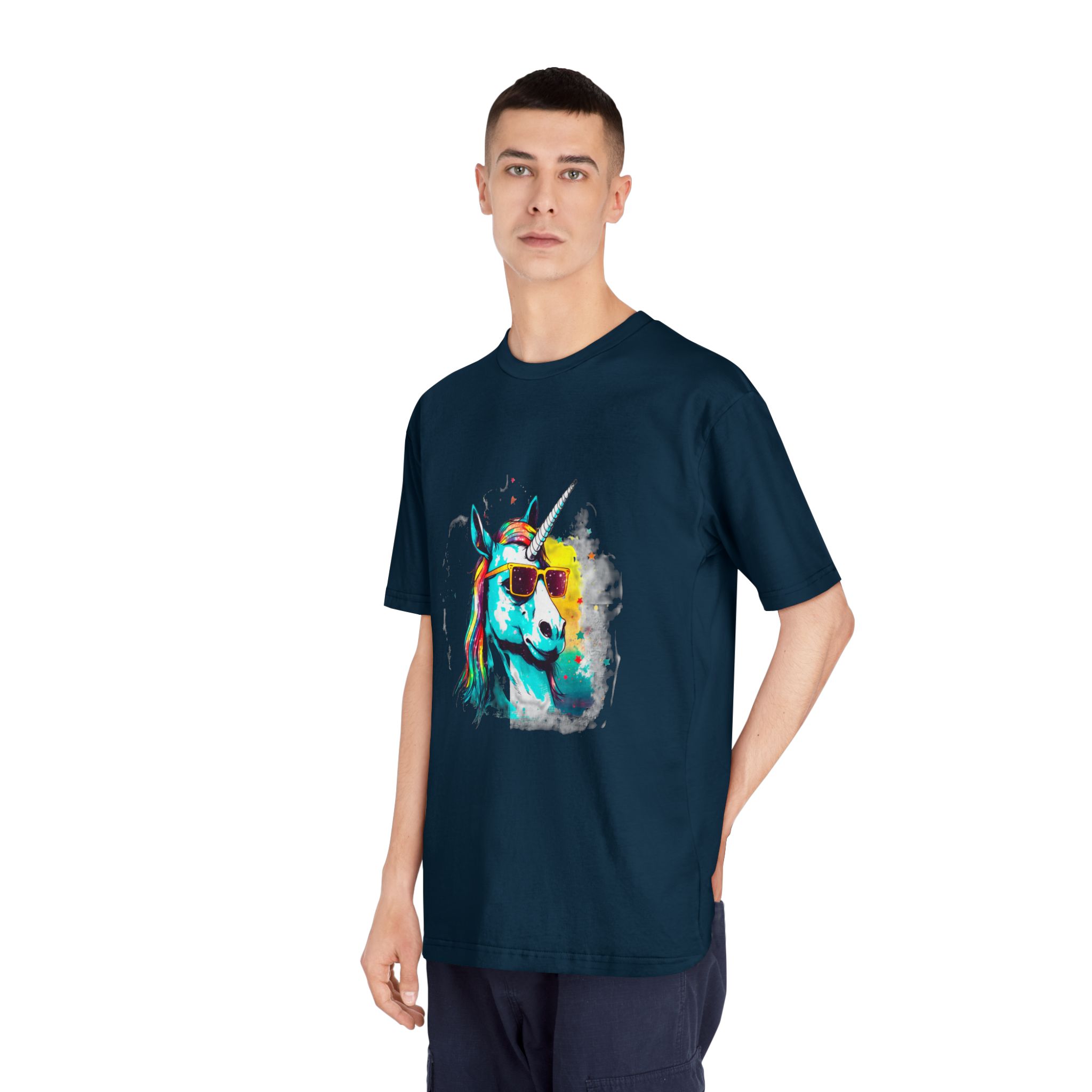 Cute Cartoon Baby Unicorn Isolated Transparent Background Ideal Tshirt Prints Stickers Mugs Unisex Classic Crewneck T Shirt - Image 20