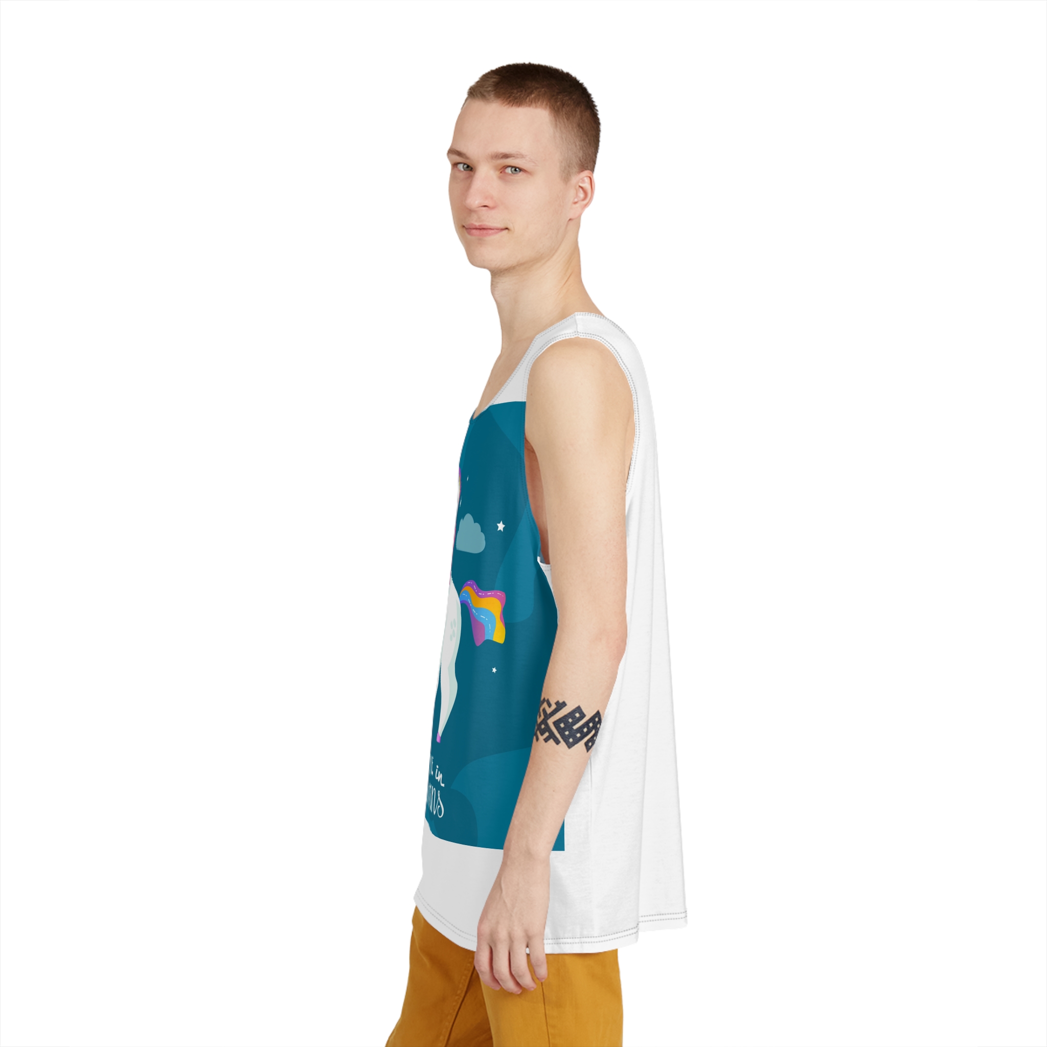 Unicorn V390 Mens Tank Aop