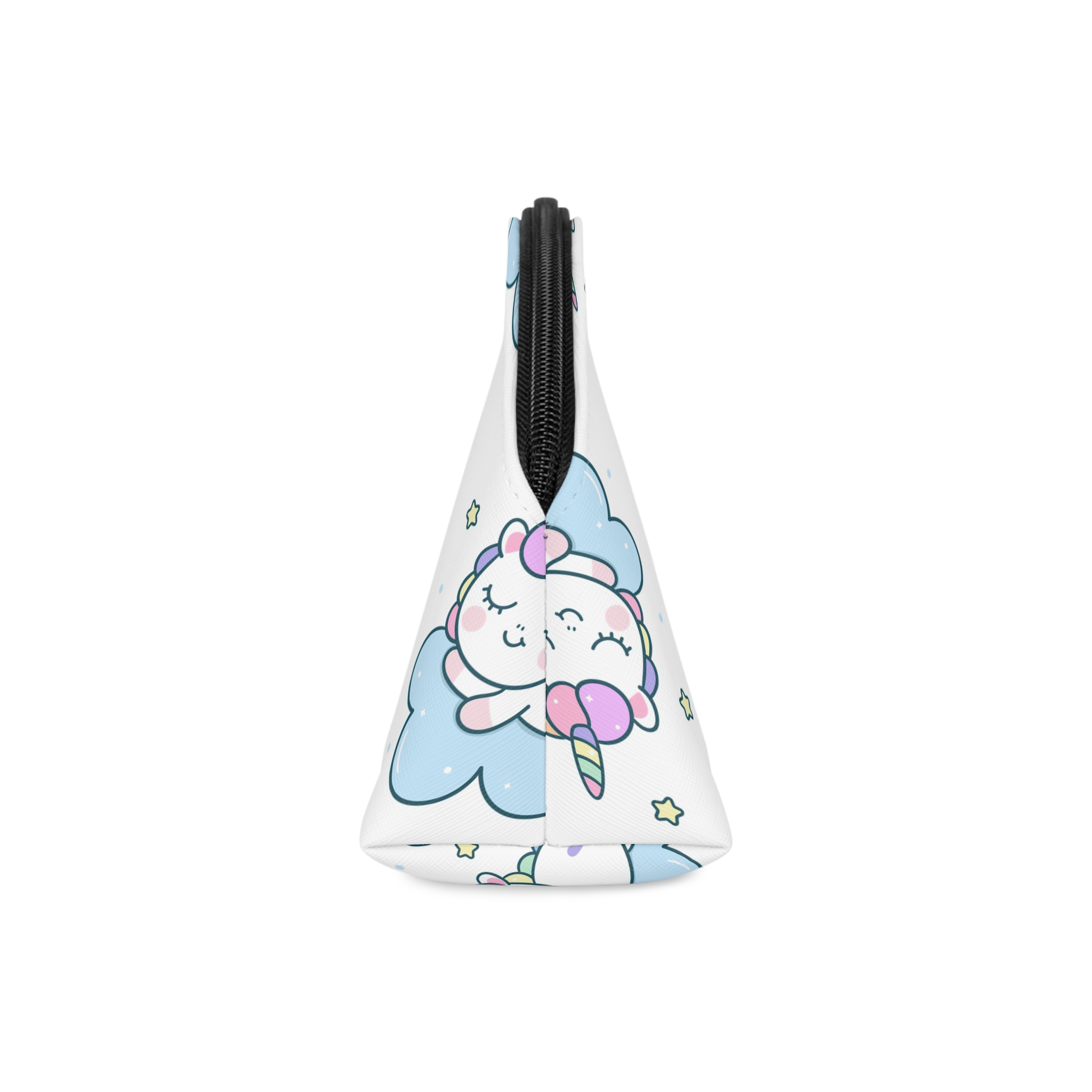 Kawaii Unicorn Vector Character Sleep With Moon Makeup Bag - Image 4