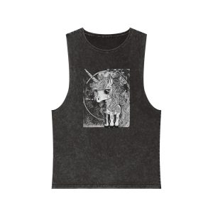 Children S Unicorn Fantasy Art Unisex Stonewash Tank Top
