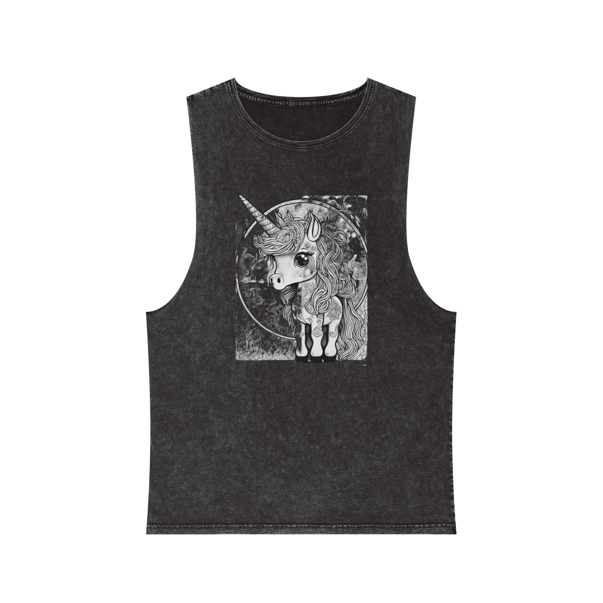Children S Unicorn Fantasy Art Unisex Stonewash Tank Top