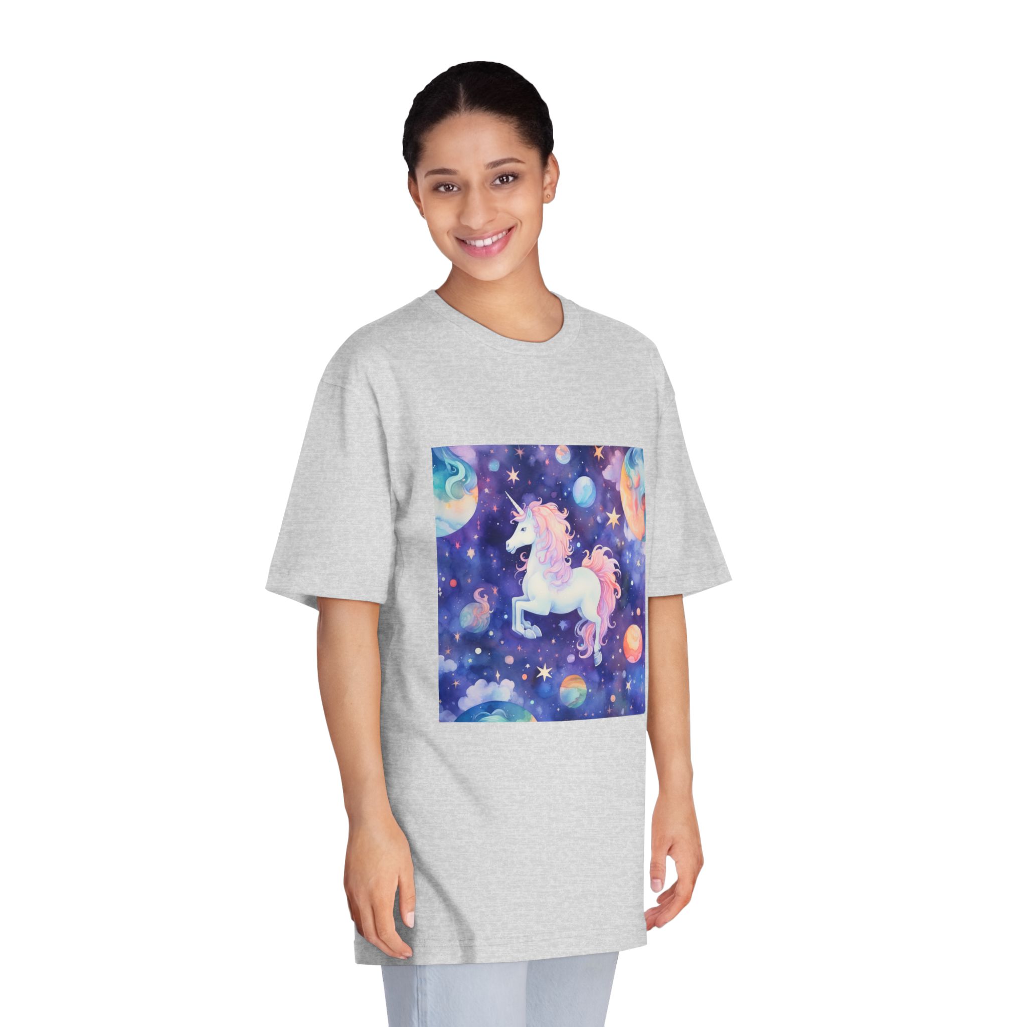 There Is Unicorn That Is Flying Through Sky Generative Ai Unisex Classic Crewneck T Shirt - Image 15