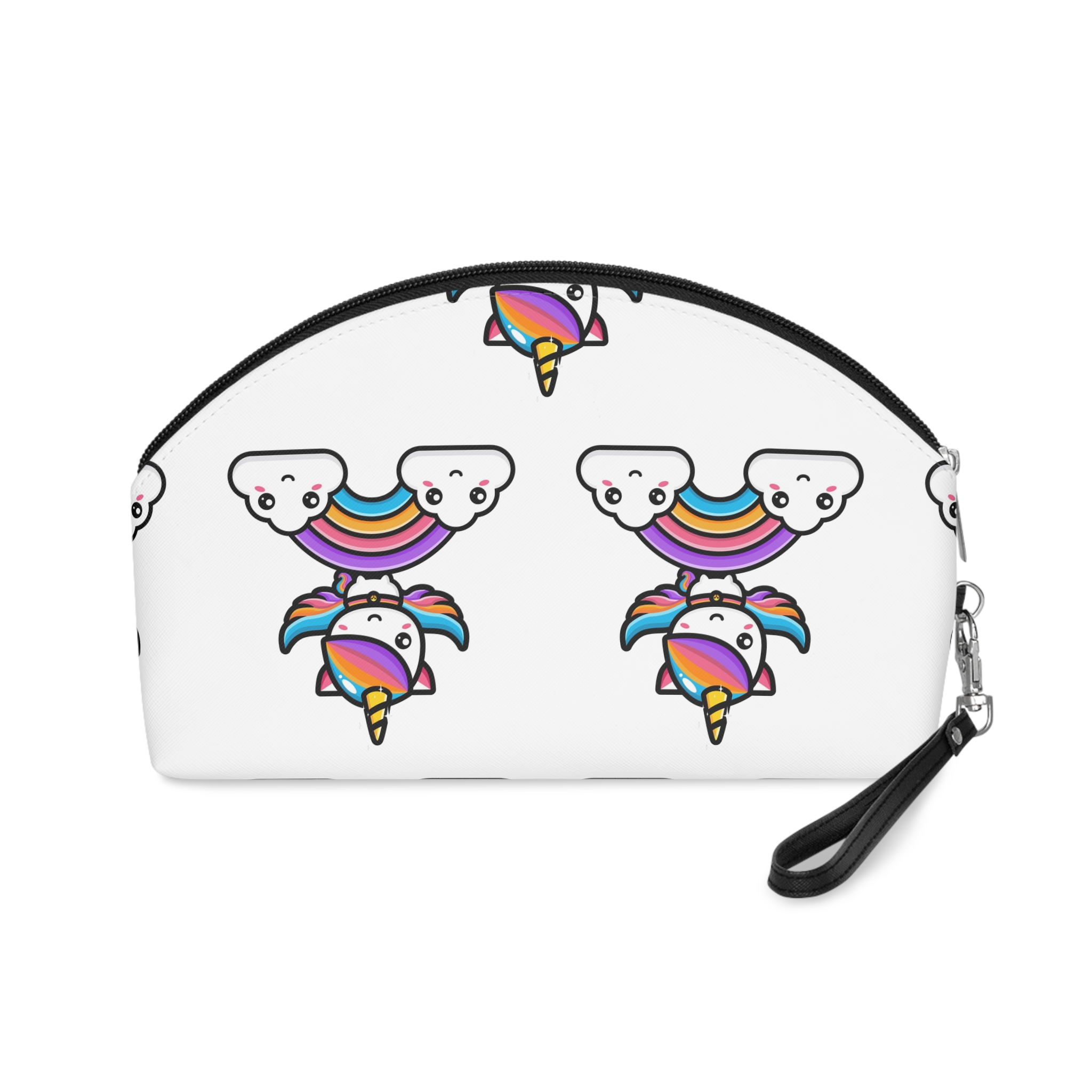 Cute Unicorn Mascot Design (1) Makeup Bag - Image 2
