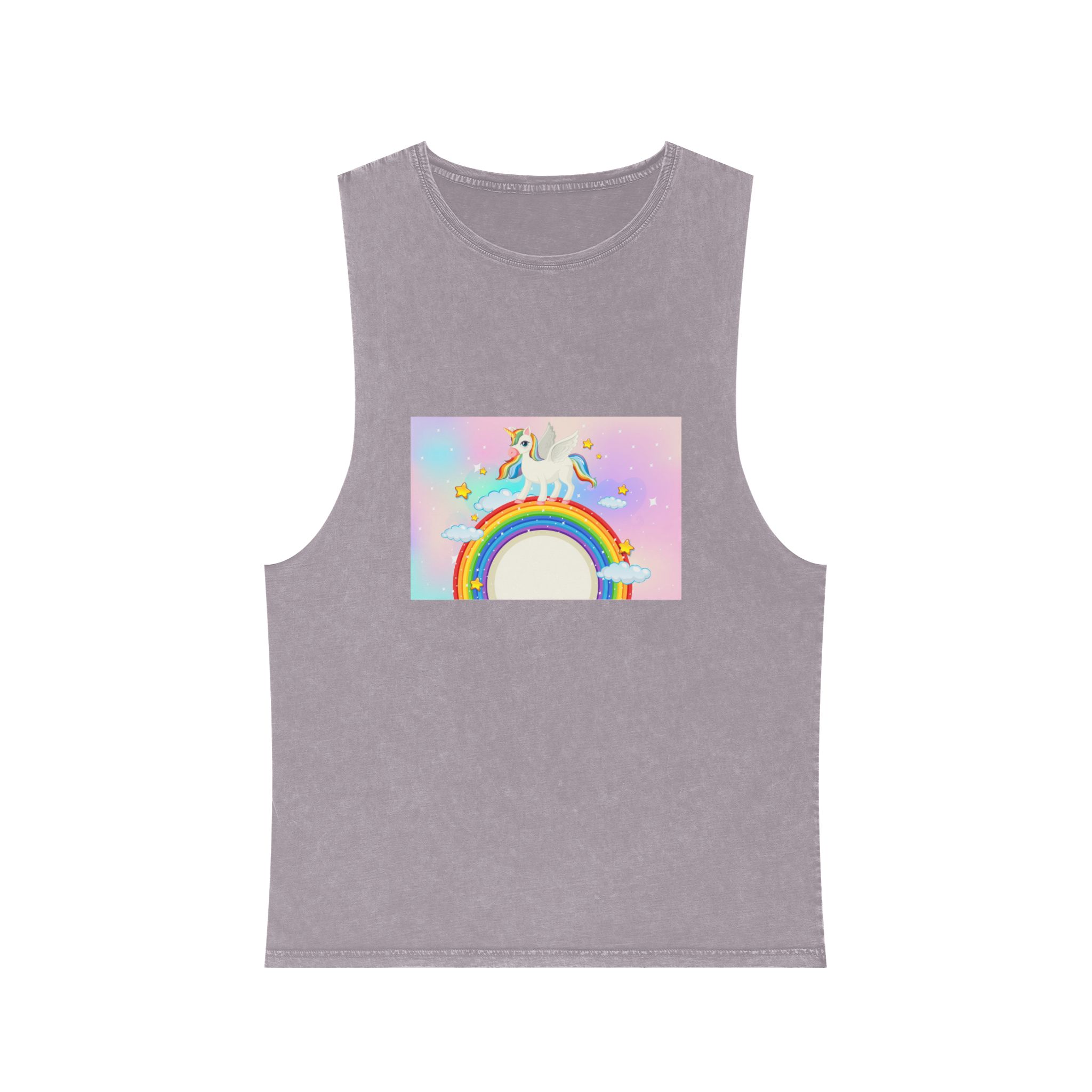 Unicorn V4 Unisex Stonewash Tank Top - Image 17