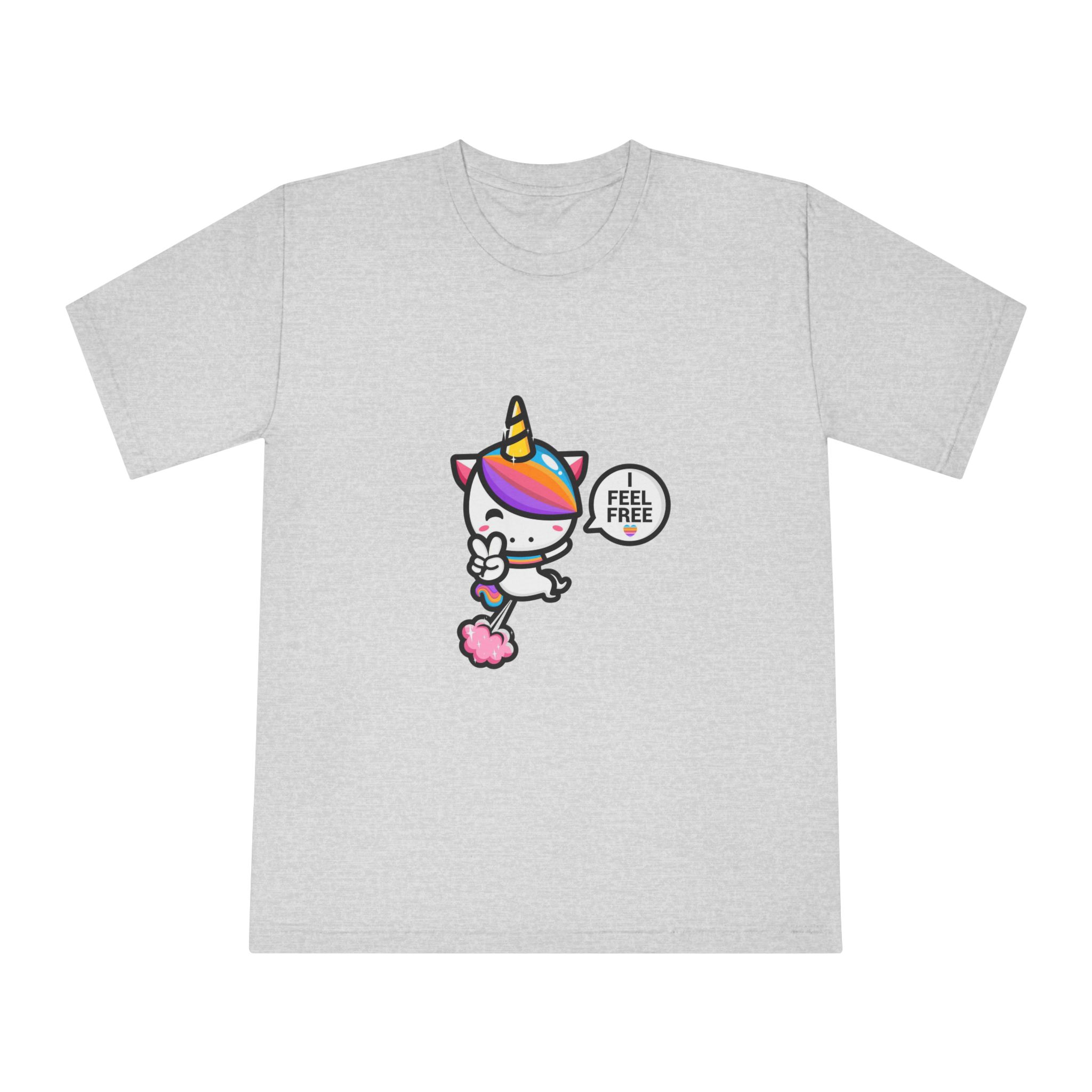 Cute Unicorn Is Flying With Fart Unisex Classic Crewneck T Shirt - Image 13