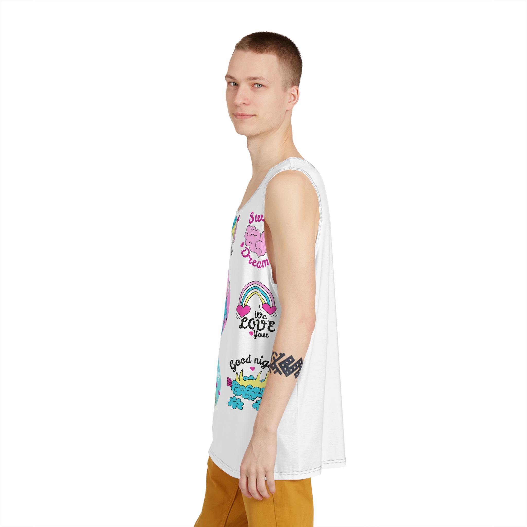 Unicorn V372 Mens Tank Aop