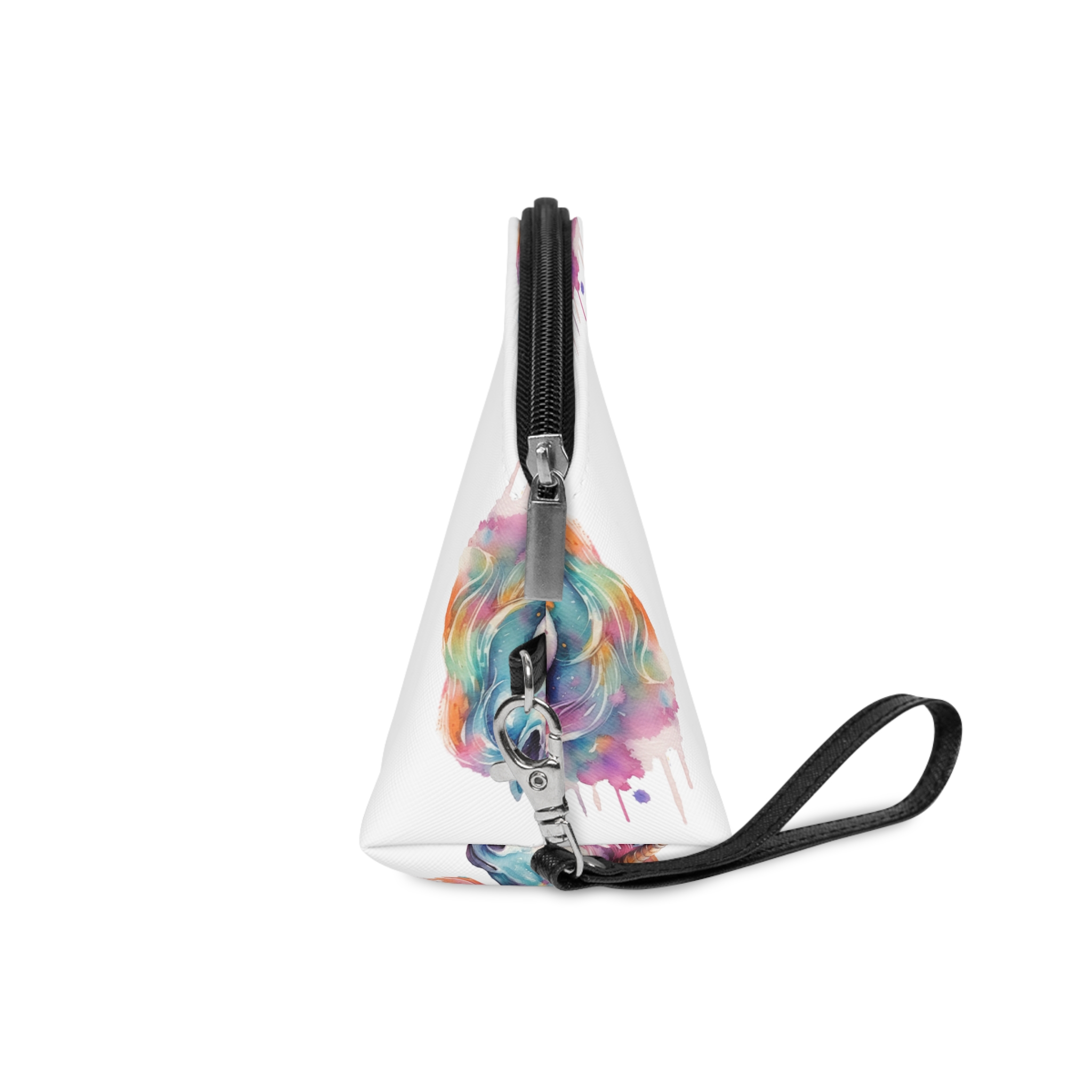 Close Up Unicorns Head With Colorful Mane Generative Ai Makeup Bag - Image 3