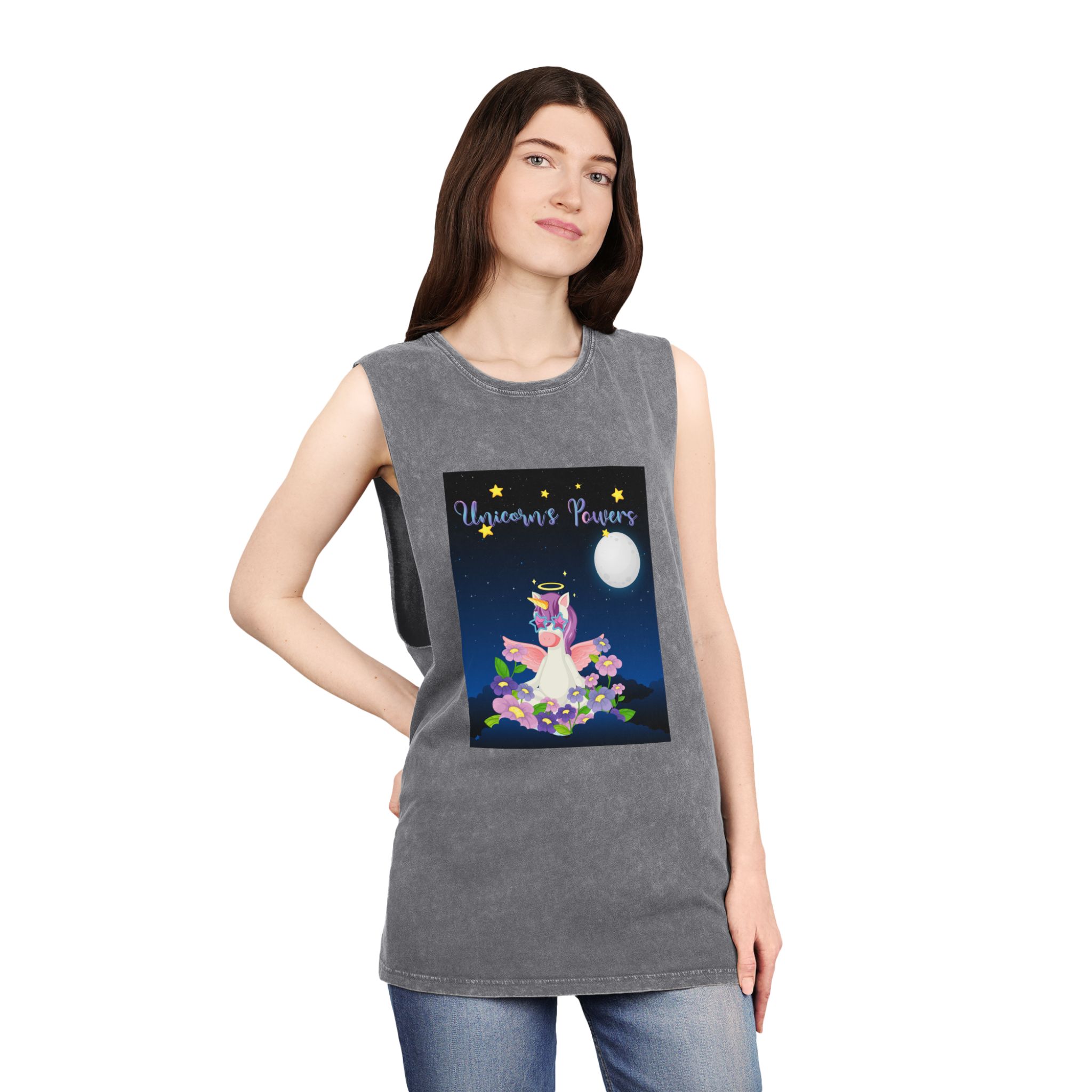 Unicorn V468 Unisex Stonewash Tank Top - Image 12