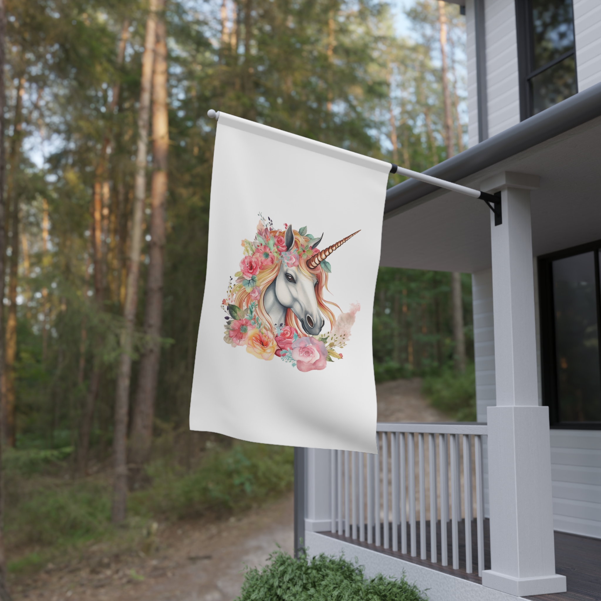 Unicorn With Flower Crown It (1) House Banner - Image 4