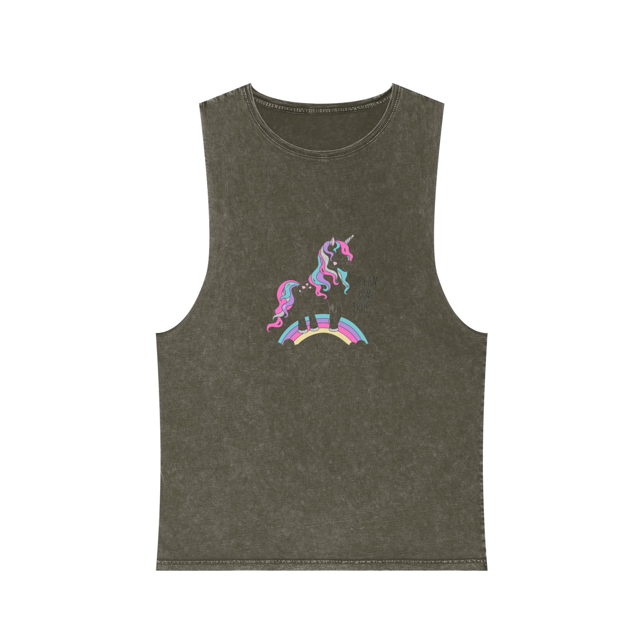 Unicorn V374 Unisex Stonewash Tank Top - Image 5