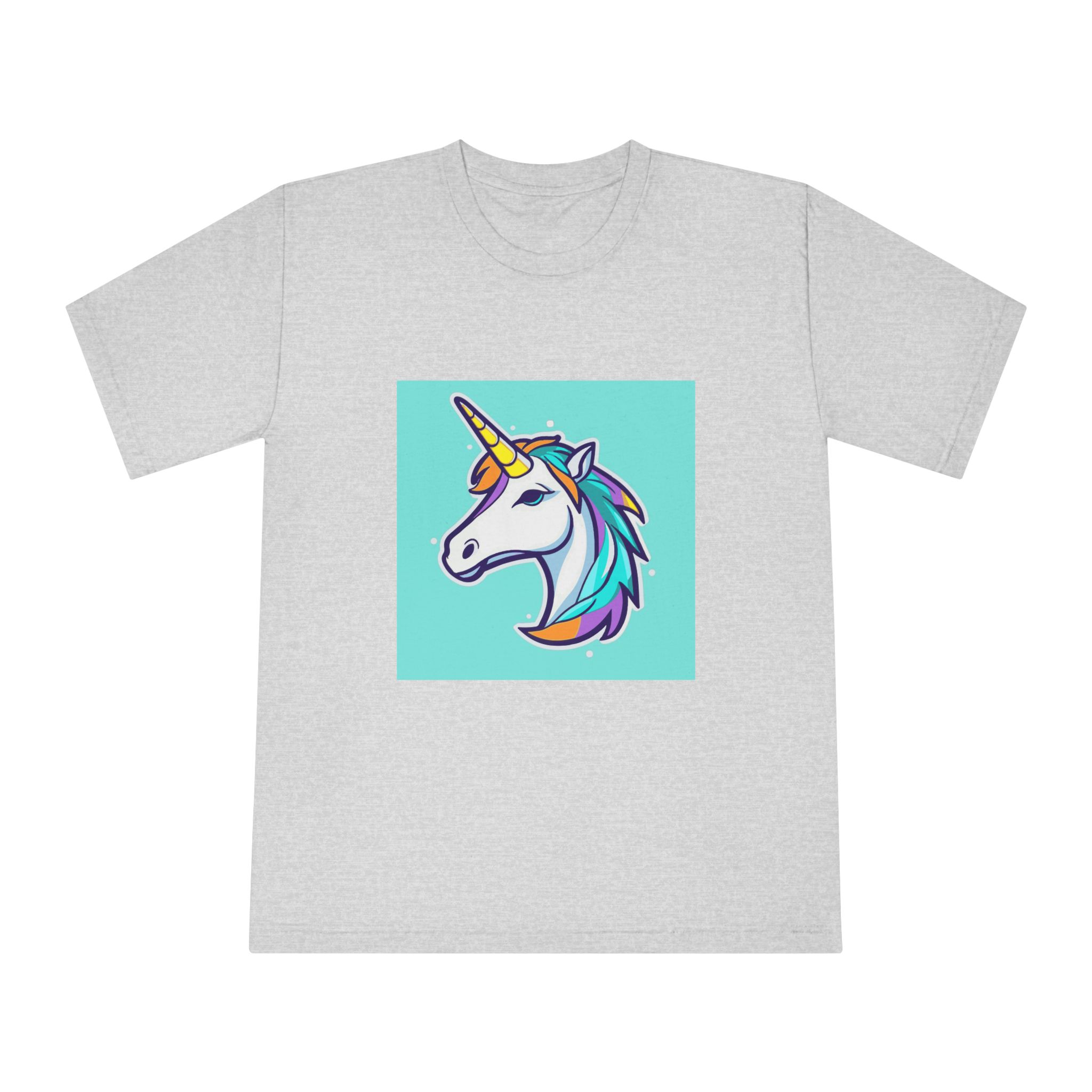 Cartoon Unicorn Head Vector With Maximum 16 Colors I 3 Unisex Classic Crewneck T Shirt - Image 13